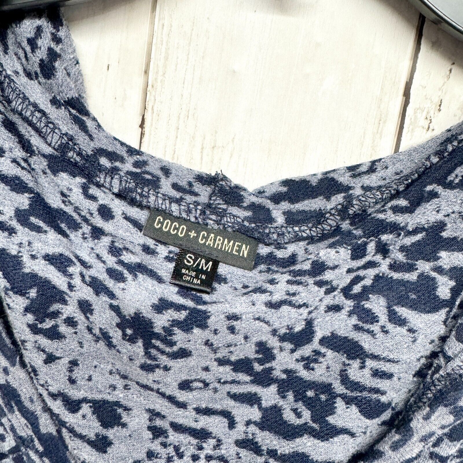 Other COCO CARMEN Women Blue Tie Dye Cotton Shirt SM Long Sleeve Size M / US 6-8 / IT 42-44 - 2 Thumbnail