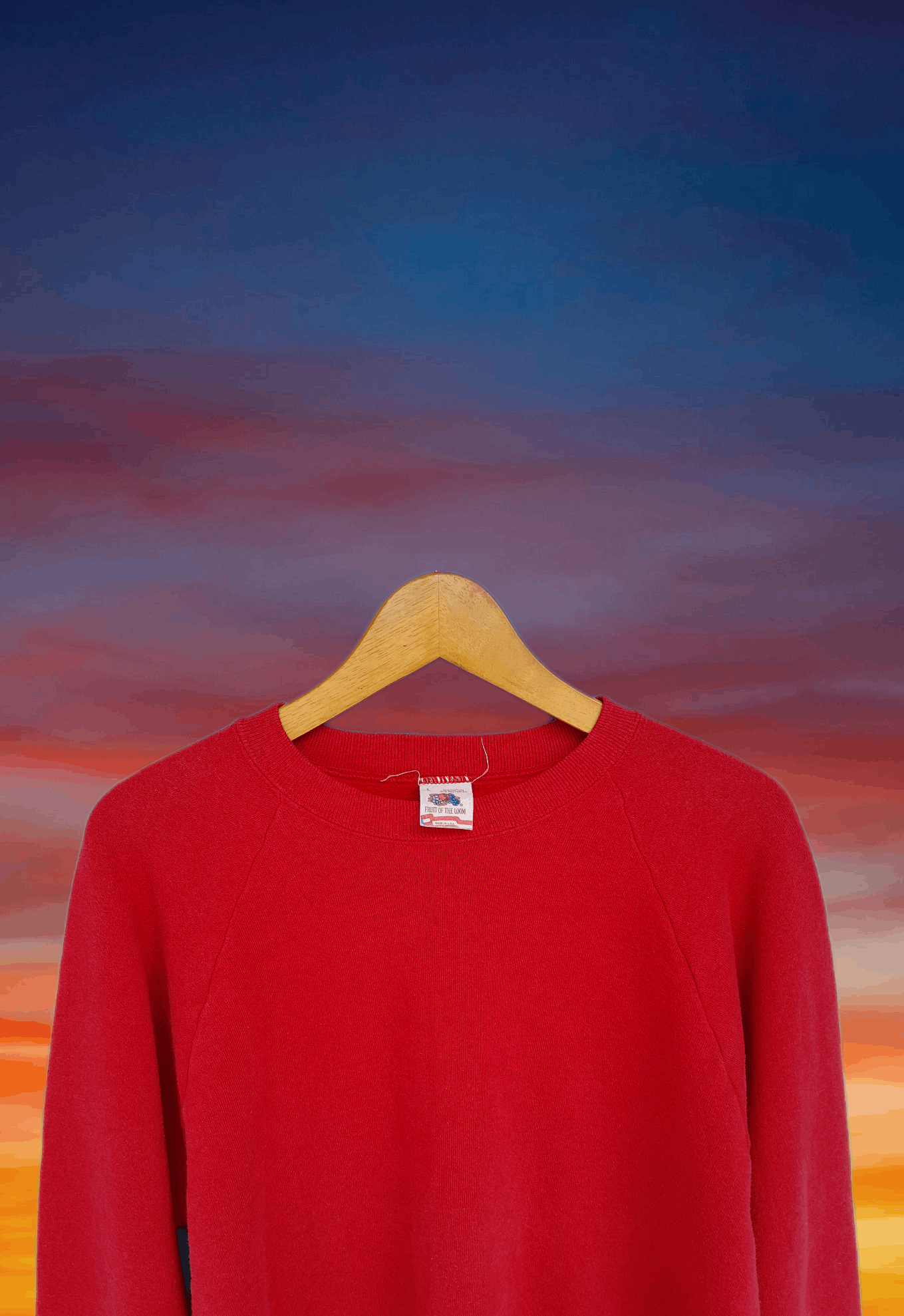 Fruit Of The Loom × Vintage Streetwear Vintage 80s Fruit of the loom Raglan Sweatshirt Size US L / EU 52-54 / 3 - 3 Thumbnail