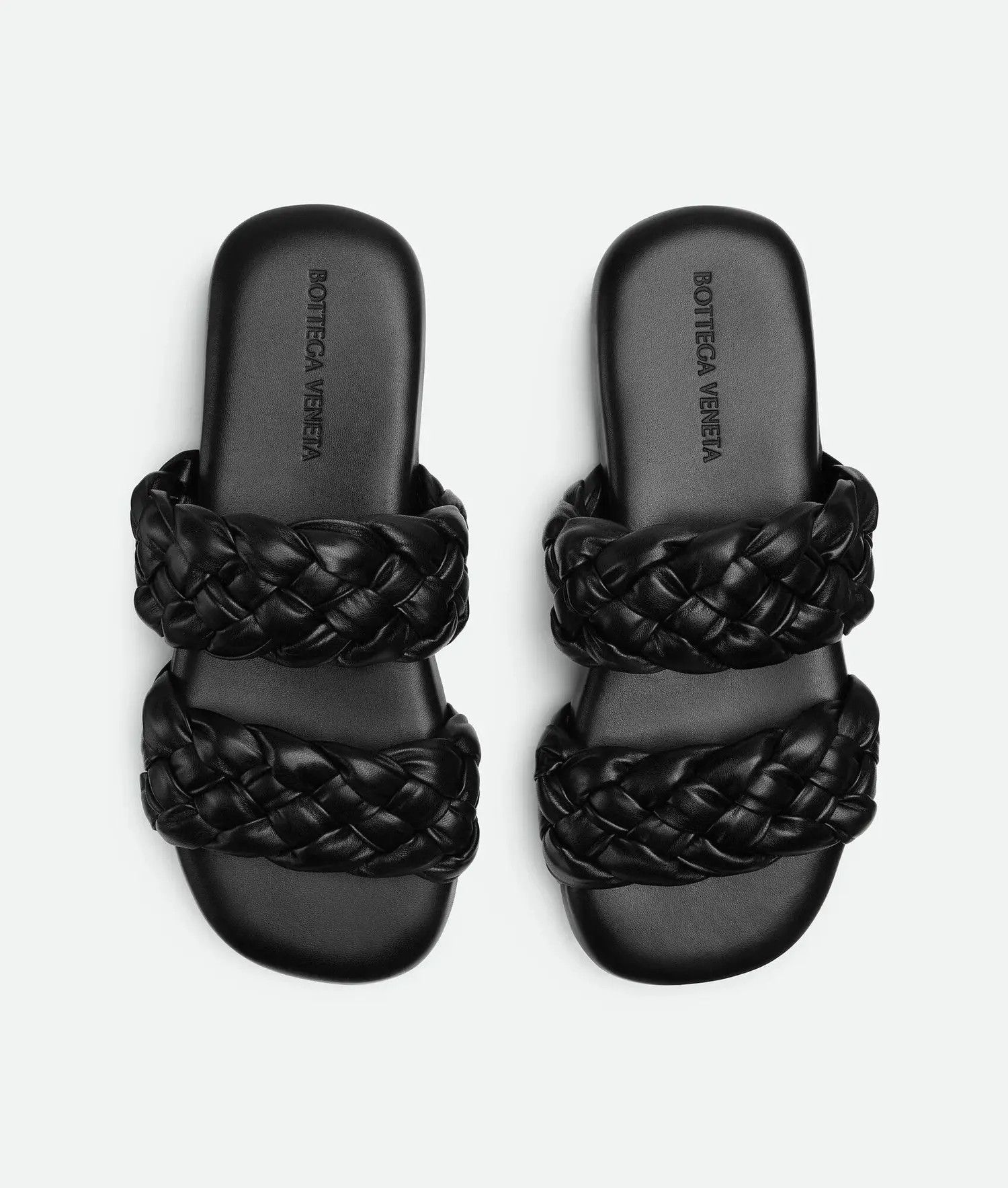 Bottega Veneta o1bcso1str0824 Foulard Mule in Black Size US 11 / EU 44 - 3 Thumbnail