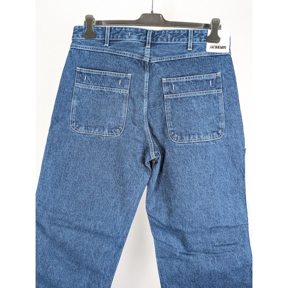 Jacquemus o1rshd1 Le Denim Fleurs in Print Blue Flowers Size US 34 / EU 50 - 14 Thumbnail