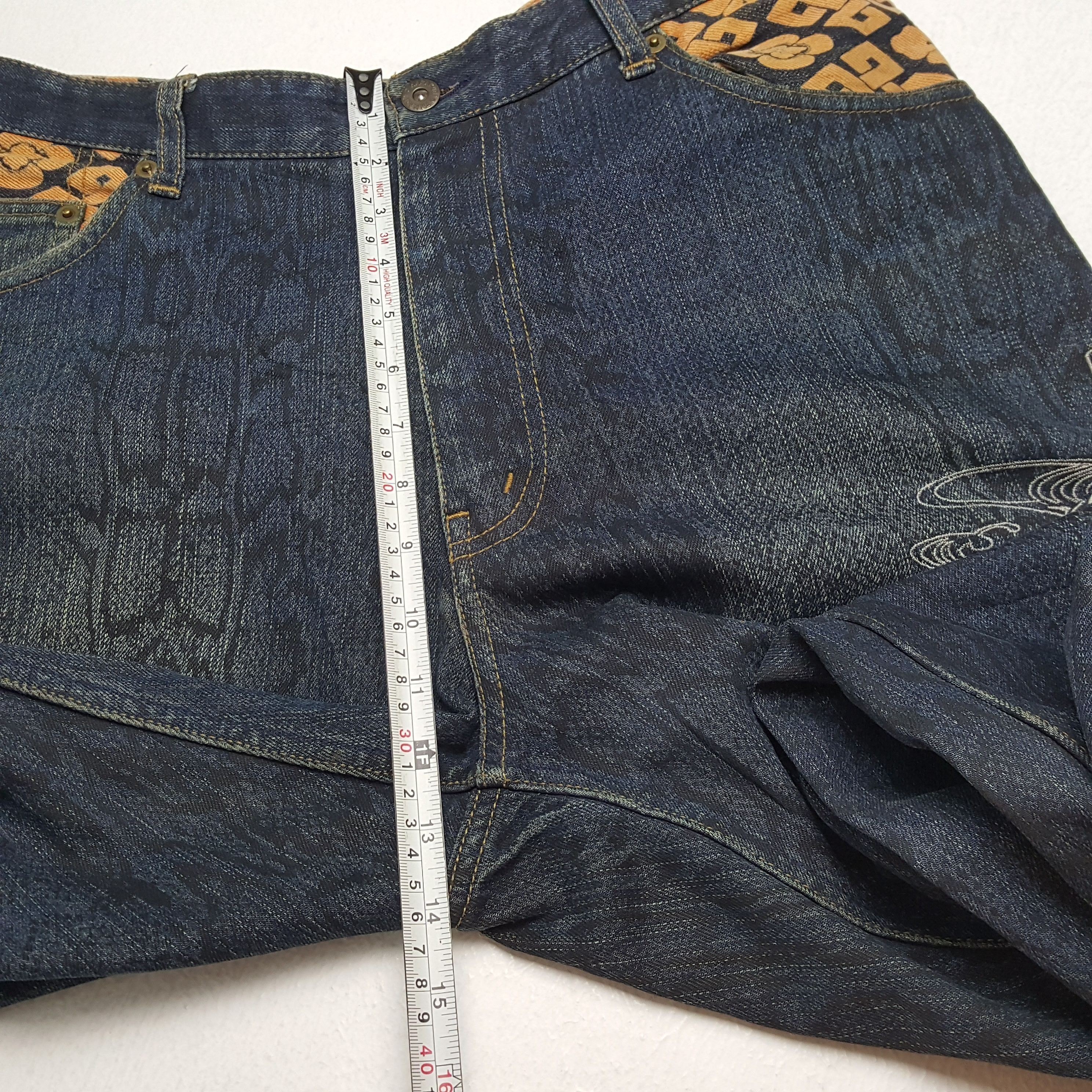 Japanese Brand × Vintage KARAKURI TAMASHII Japanese Fashion Streetwear Style Jeans Size US 34 / EU 50 - 8 Thumbnail