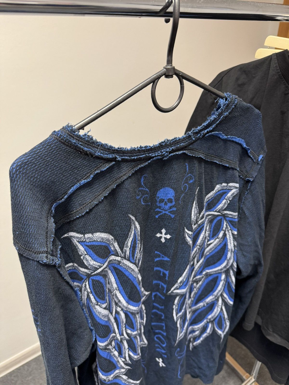 Affliction × Japanese Brand × Vintage Vintage Y2K Affliction Thermal Shirt Essential Opium Size US L / EU 52-54 / 3 - 5 Thumbnail