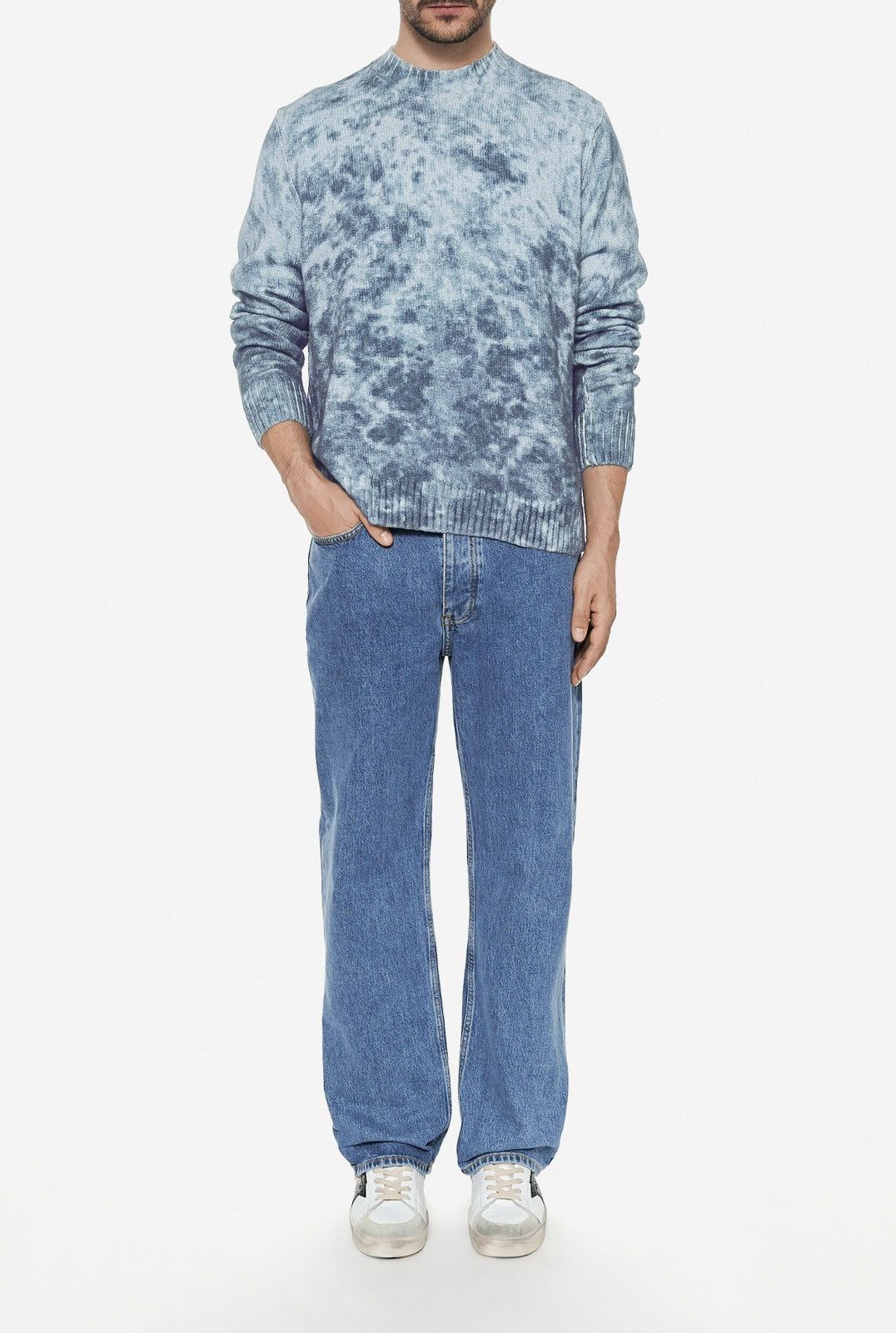 Acne Studios Acne Studios Acid Print Bleached Cotton Sweater Size US M / EU 48-50 / 2 - 4 Thumbnail