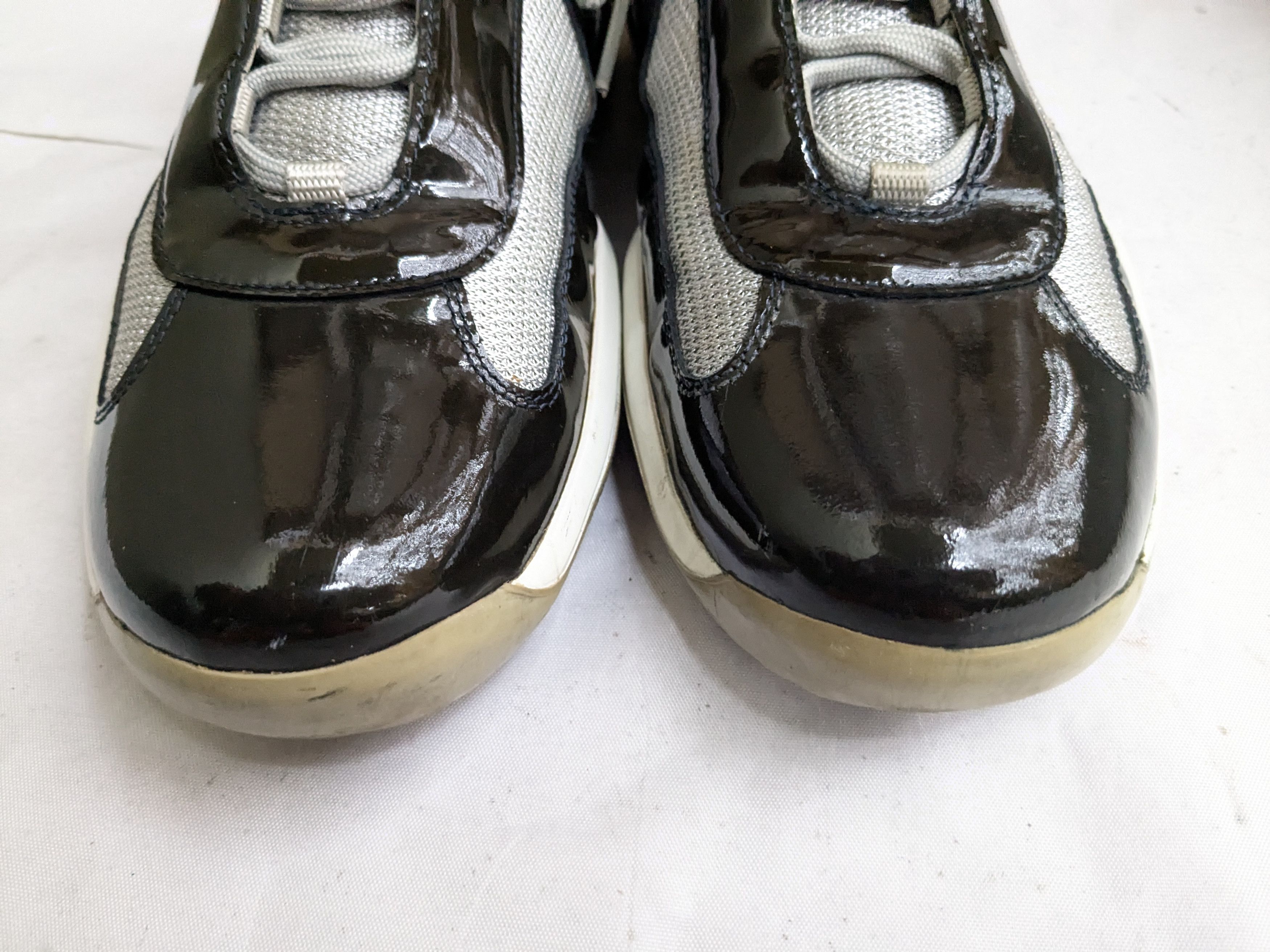 Prada Prada America's Cup Black Patent Leather 13 Silver Size US 13 / EU 46 - 2 Thumbnail