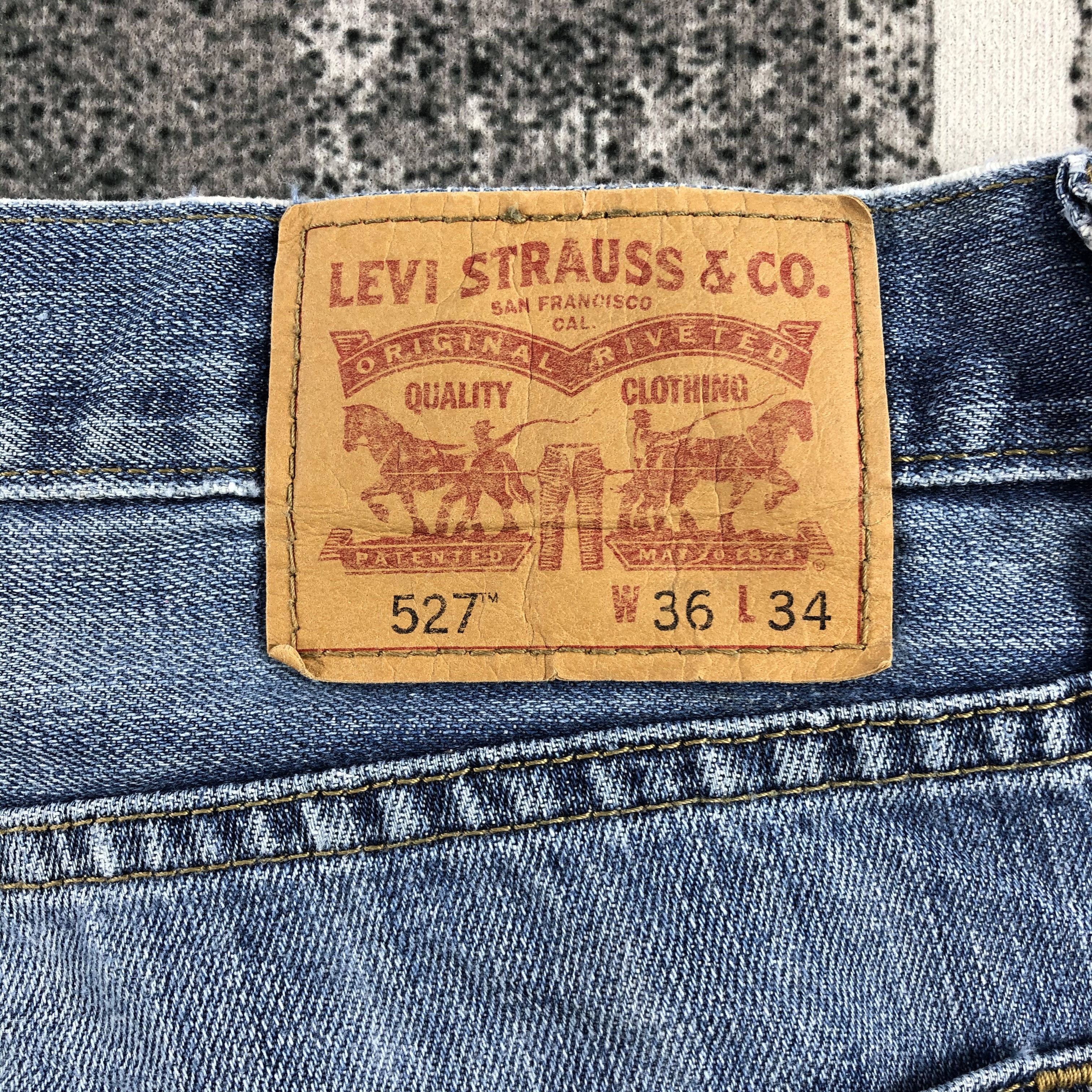 Levi's Vintage Levis 527 Jeans Distress Flare Denim KJ999 Size US 36 / EU 52 - 5 Thumbnail