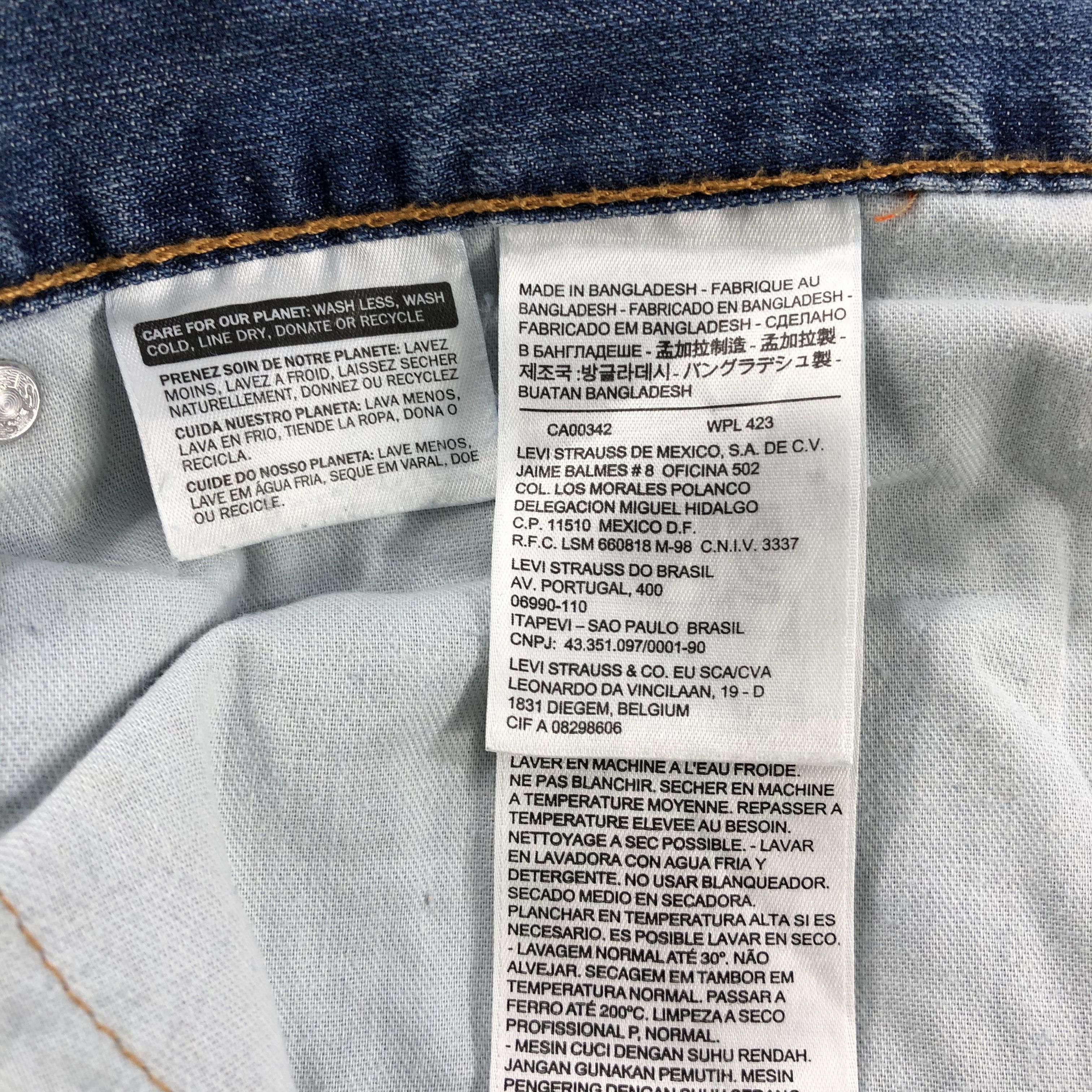 Levi's Vintage Blue Wash Levis 505 Jeans-J2094 Size US 38 / EU 54 - 10 Thumbnail