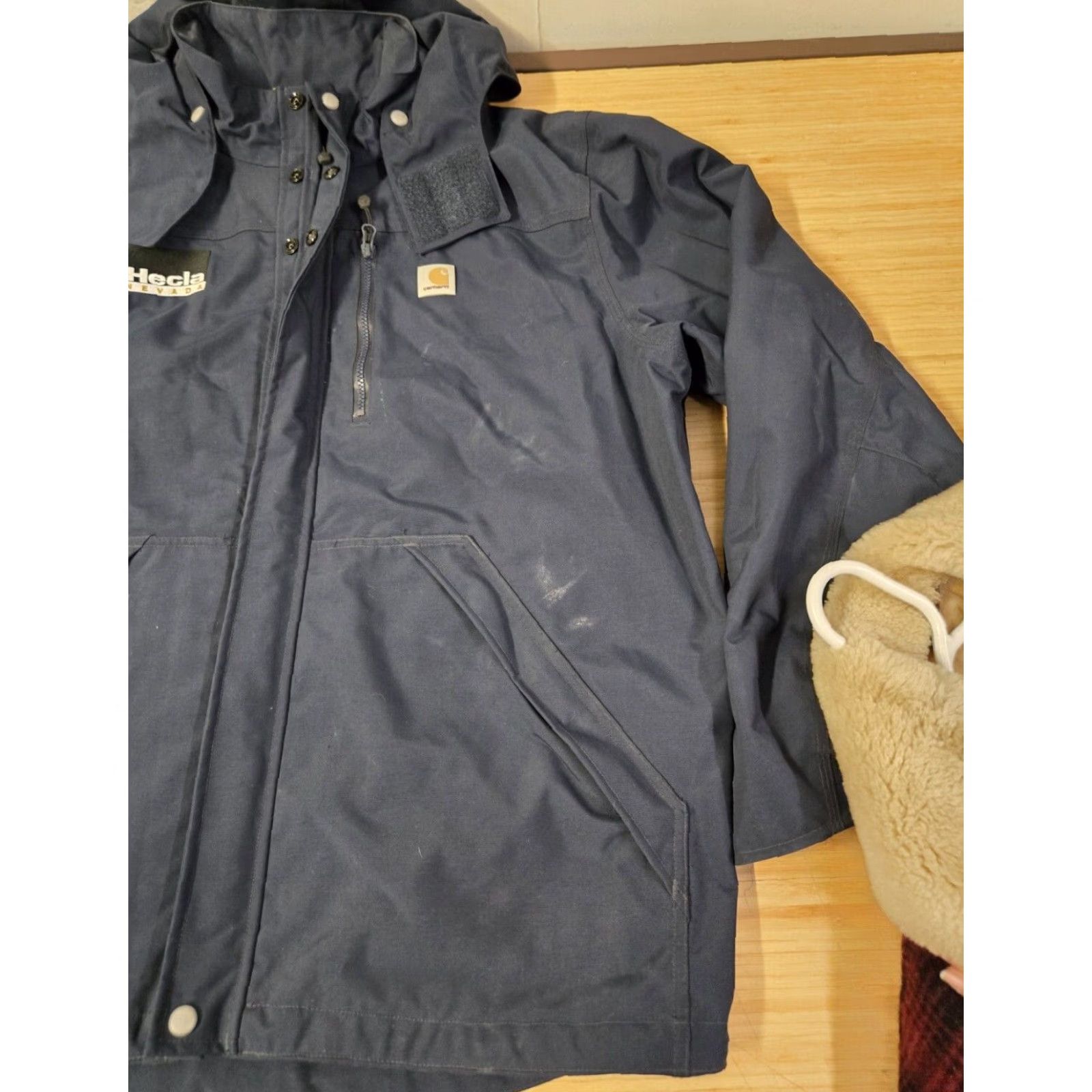 Carhartt Carhartt Shoreline Storm Defender Jacket Mens XLT Blue Hooded Full Zip J162 412 Size US XL / EU 56 / 4 - 2 Thumbnail
