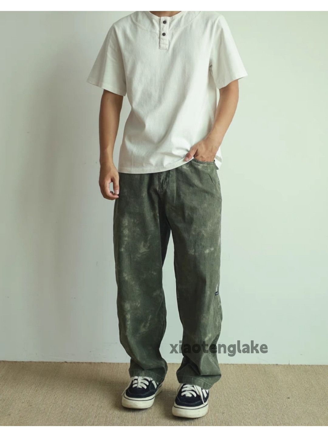 Designer × Japanese Brand × Vintage Utility washed faded loose baggy work cargo pants Size US 34 / EU 50 - 1 Thumbnail