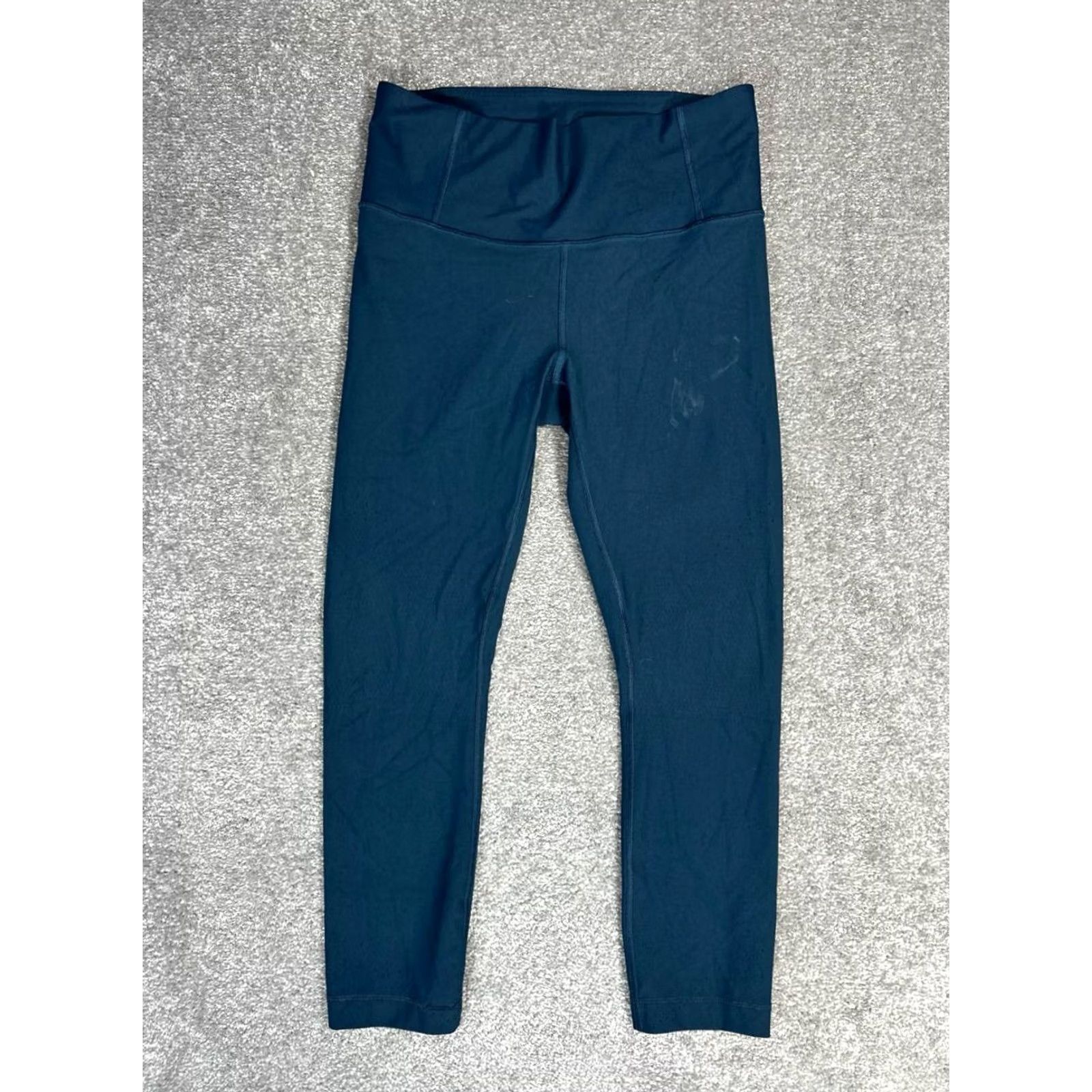 Lululemon Lululemon Leggings Womens 12 Green Logo Mid Rise Yoga Workout 24'' Zoned Tight Size 34" / US 12 / IT 48 - 2 Thumbnail