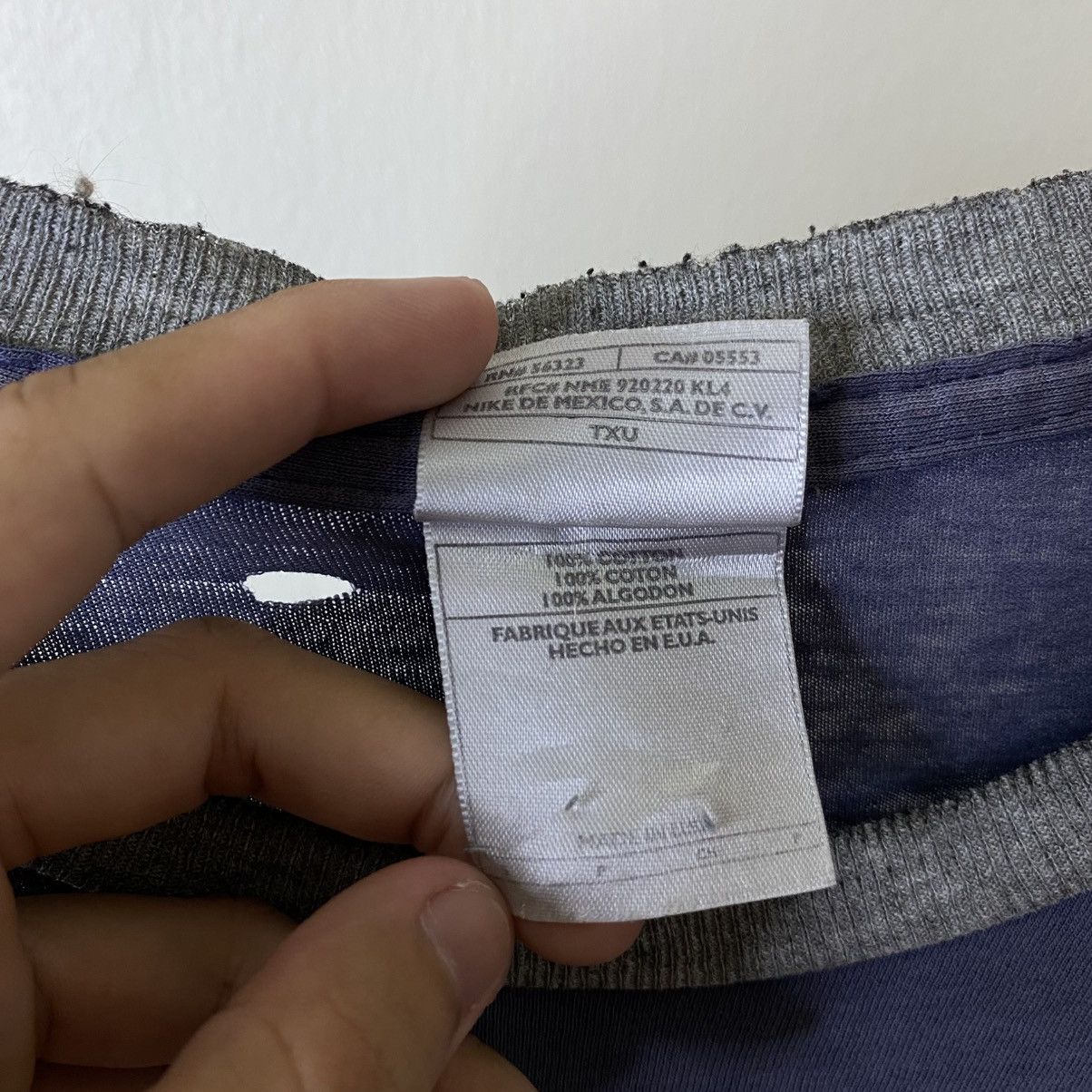 Nike Vintage 90s Nike Essential Distresses Sunfaded Ringer Tee Size US M / EU 48-50 / 2 - 7 Thumbnail