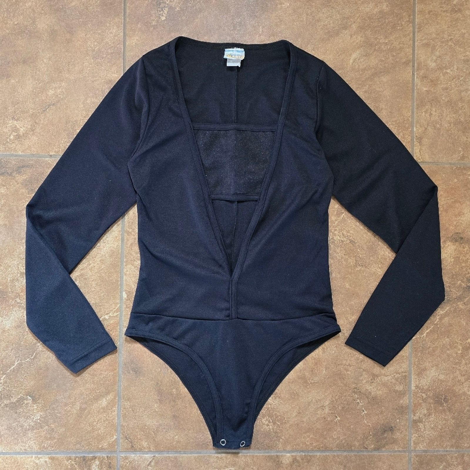 Hermes Black | HERMES | Teen Mania Longsleeve Bodysuit Size L / US 10 / IT 46 - 1 Thumbnail