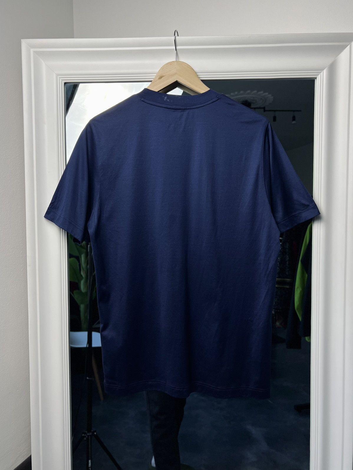 Designer × Eton Eton Slim Fit Navy T-Shirt M Filo di Scozia Cotton Size US M / EU 48-50 / 2 - 3 Thumbnail