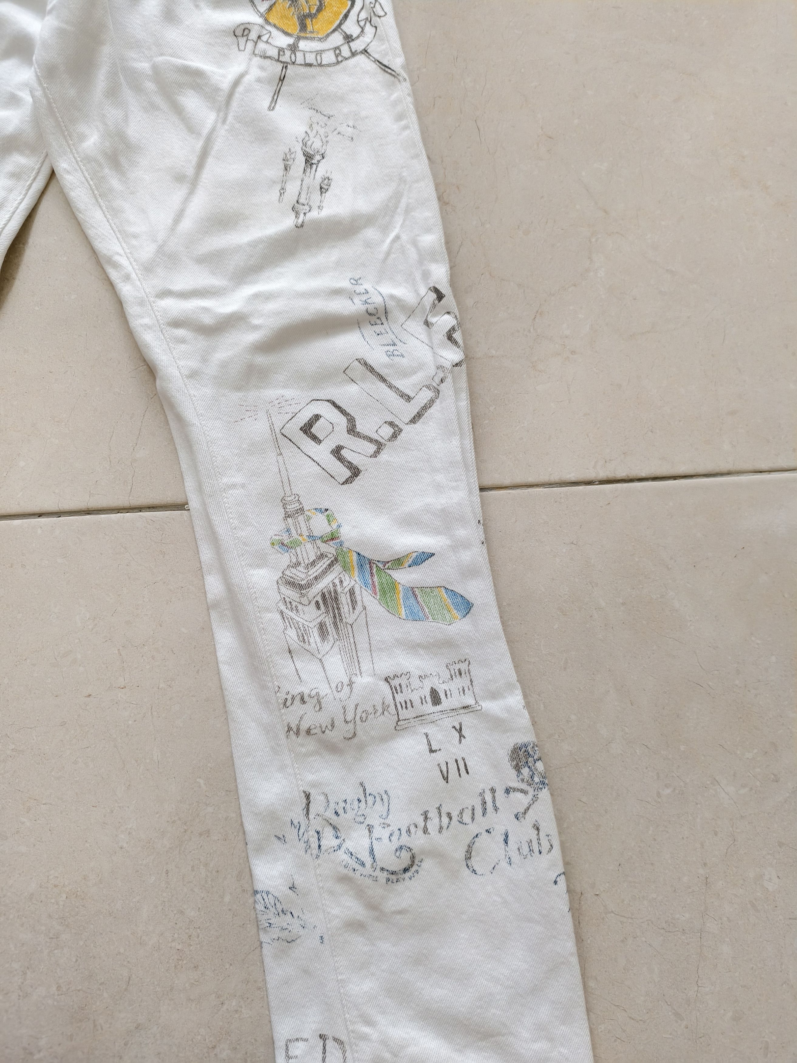 Polo Ralph Lauren 🔥STEALS🔥Very Rare Polo Ralph Lauren Sullivan Printed Jeans Size US 32 / EU 48 - 4 Thumbnail