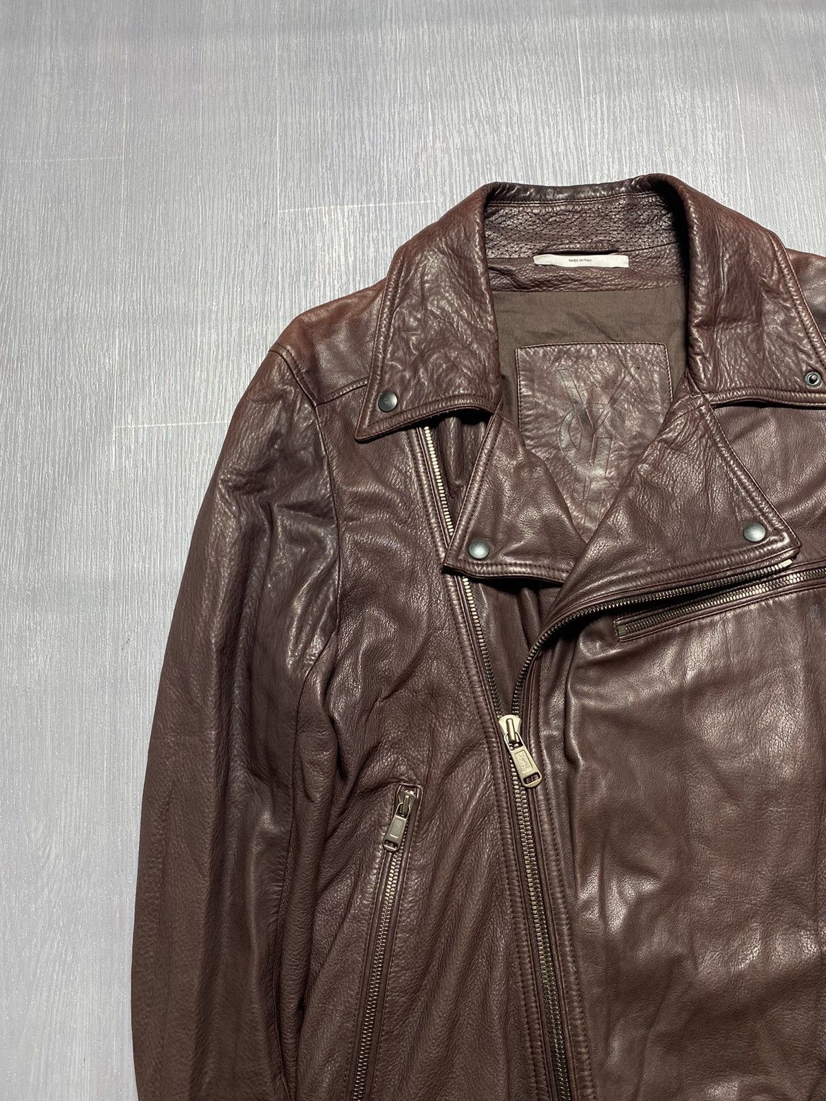 Yves Saint Laurent YSL - Tom Ford Leather Biker Jacket Size US M / EU 48-50 / 2 - 2 Thumbnail