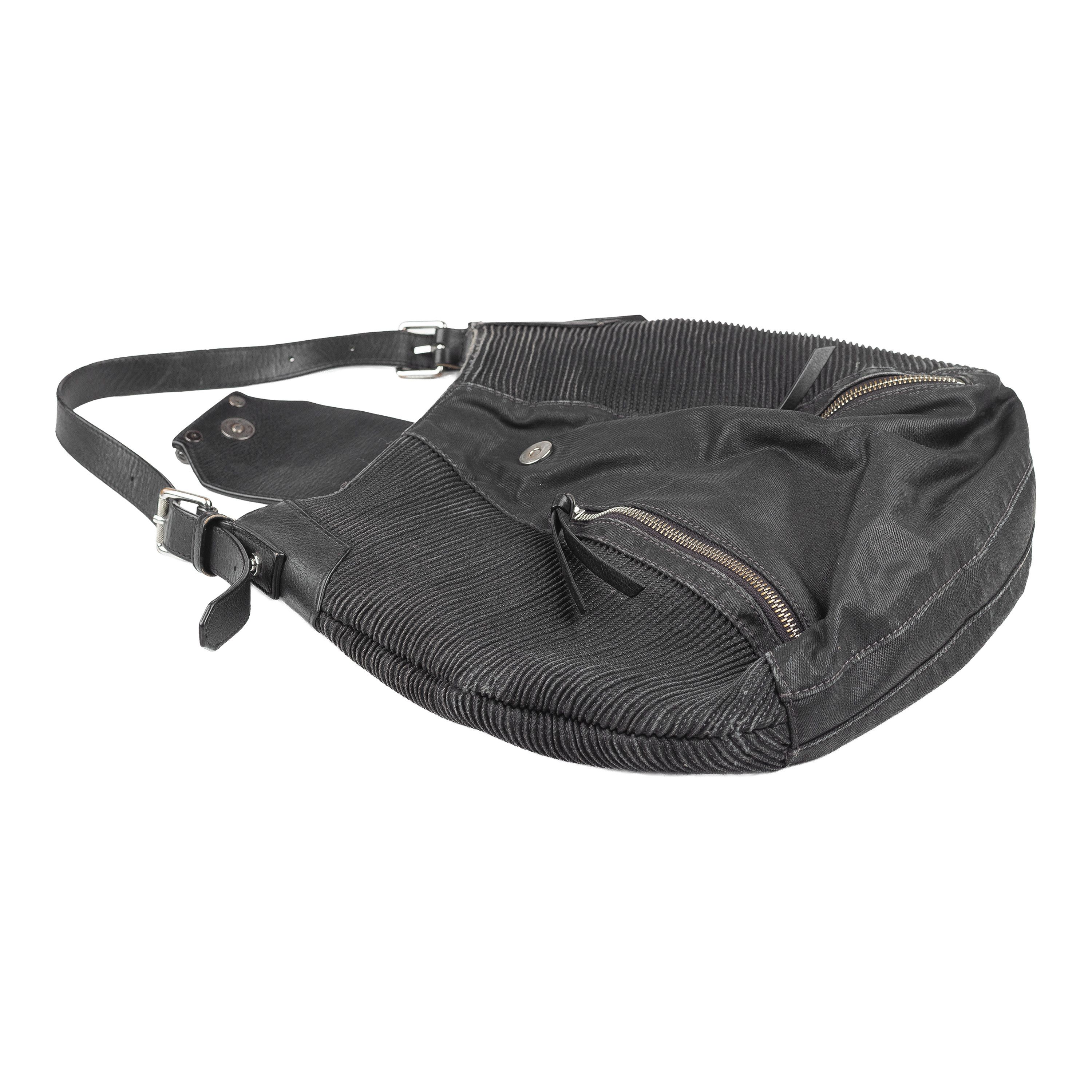 Diesel Diesel Vintage Black Biker Moto Bag Size ONE SIZE - 3 Thumbnail