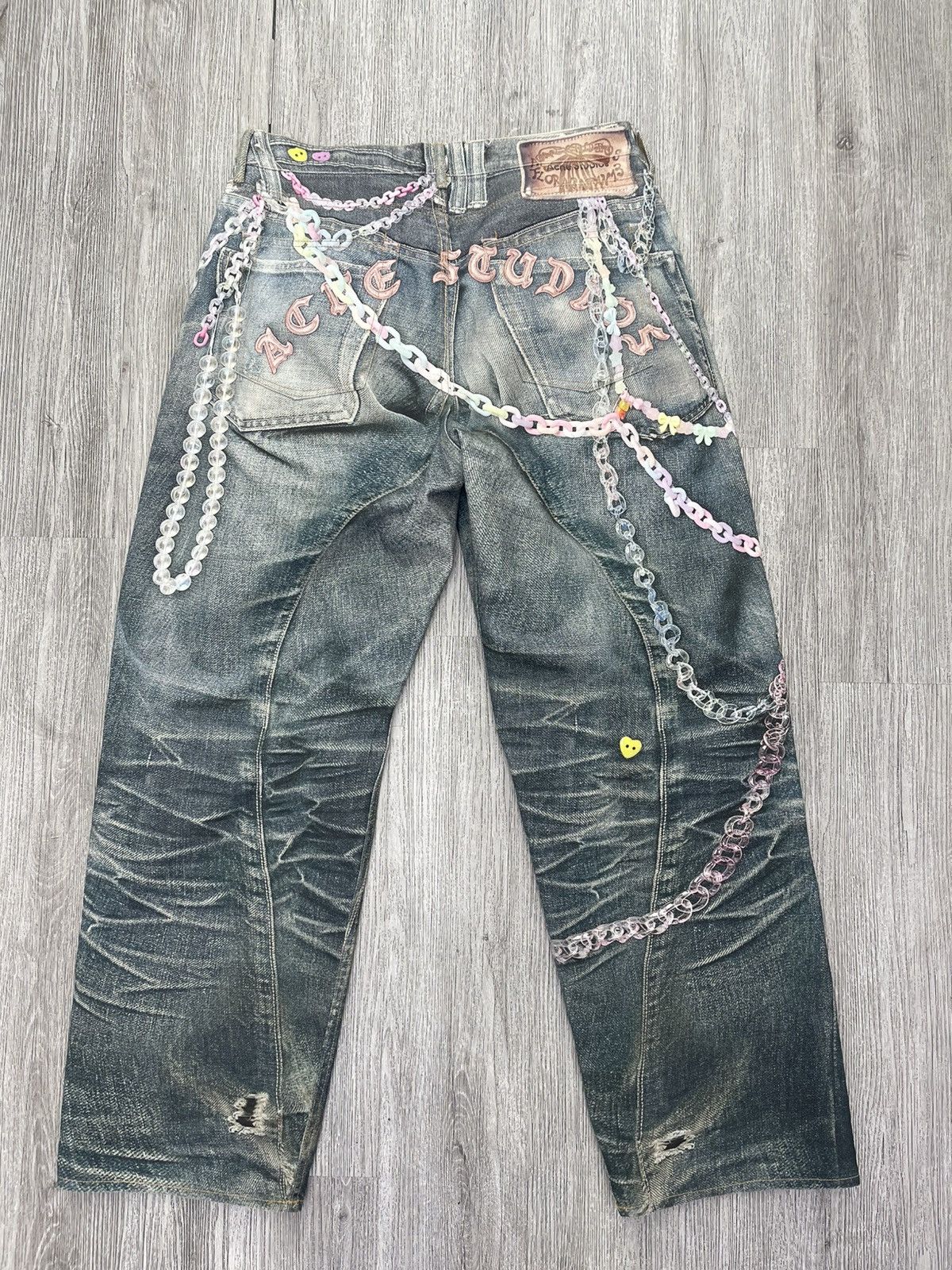Acne Studios Acne studios jeans chains all over light blue Size US 34 / EU 50 - 2 Thumbnail