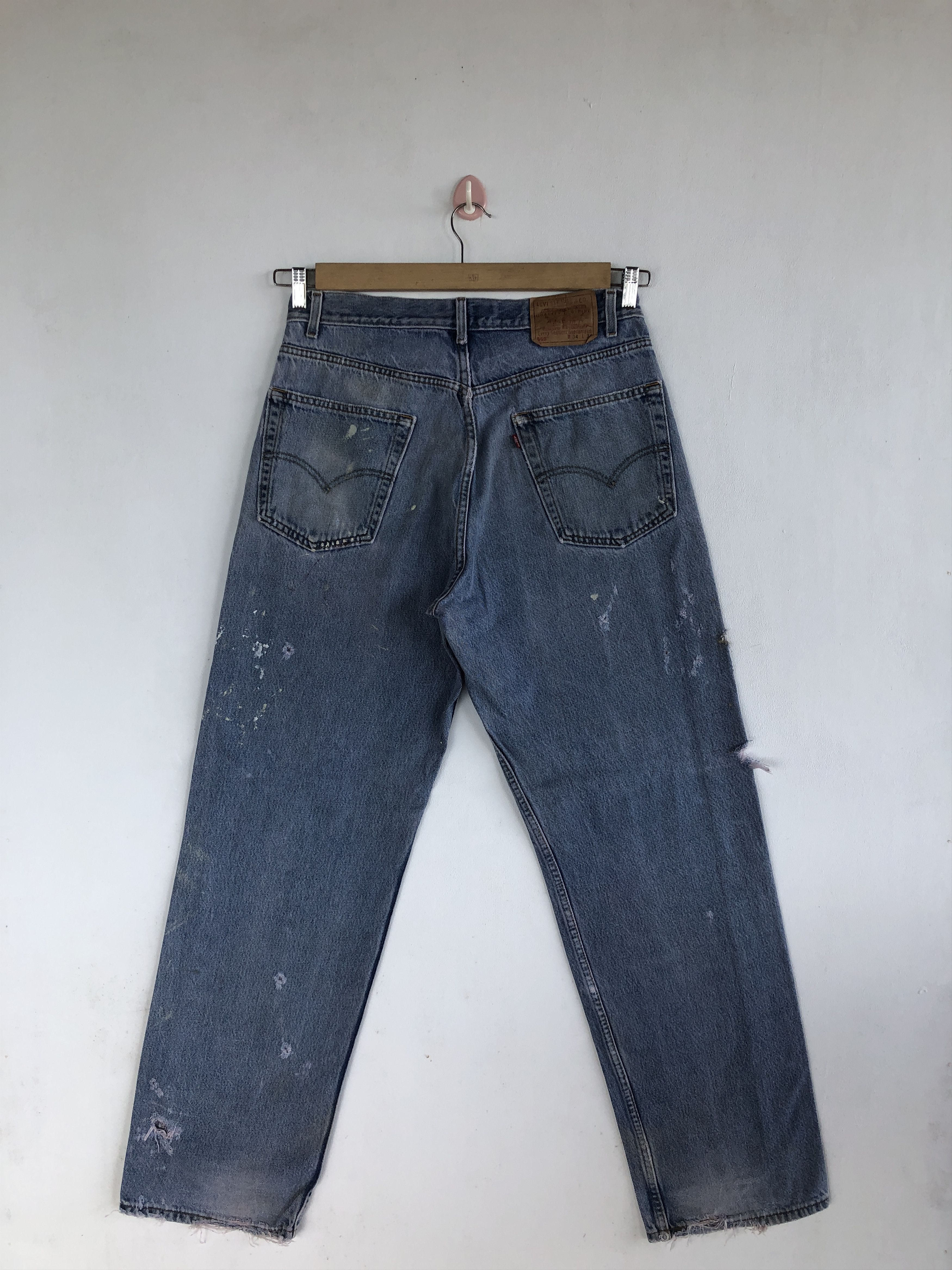 Levi's Vintage Levis Distressed Baggy Jeans Levi's 569 Faded Denim Size US 30 / EU 46 - 2 Thumbnail