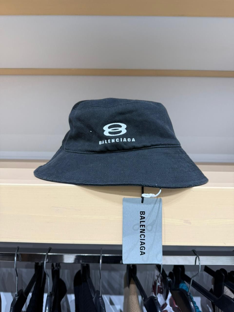Balenciaga CC28 Size: OS / Logo Embroidery Bucket Hat / Cap in Black Size ONE SIZE - 1 Thumbnail
