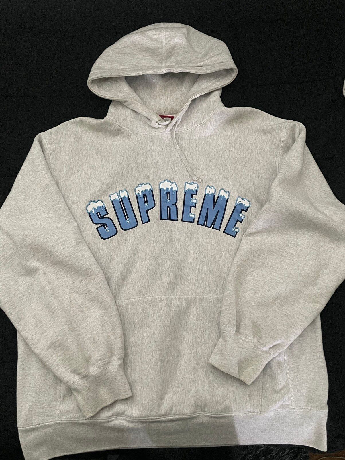 Pre-owned Supreme Icy Arc Hoodie Fw20 In Grey