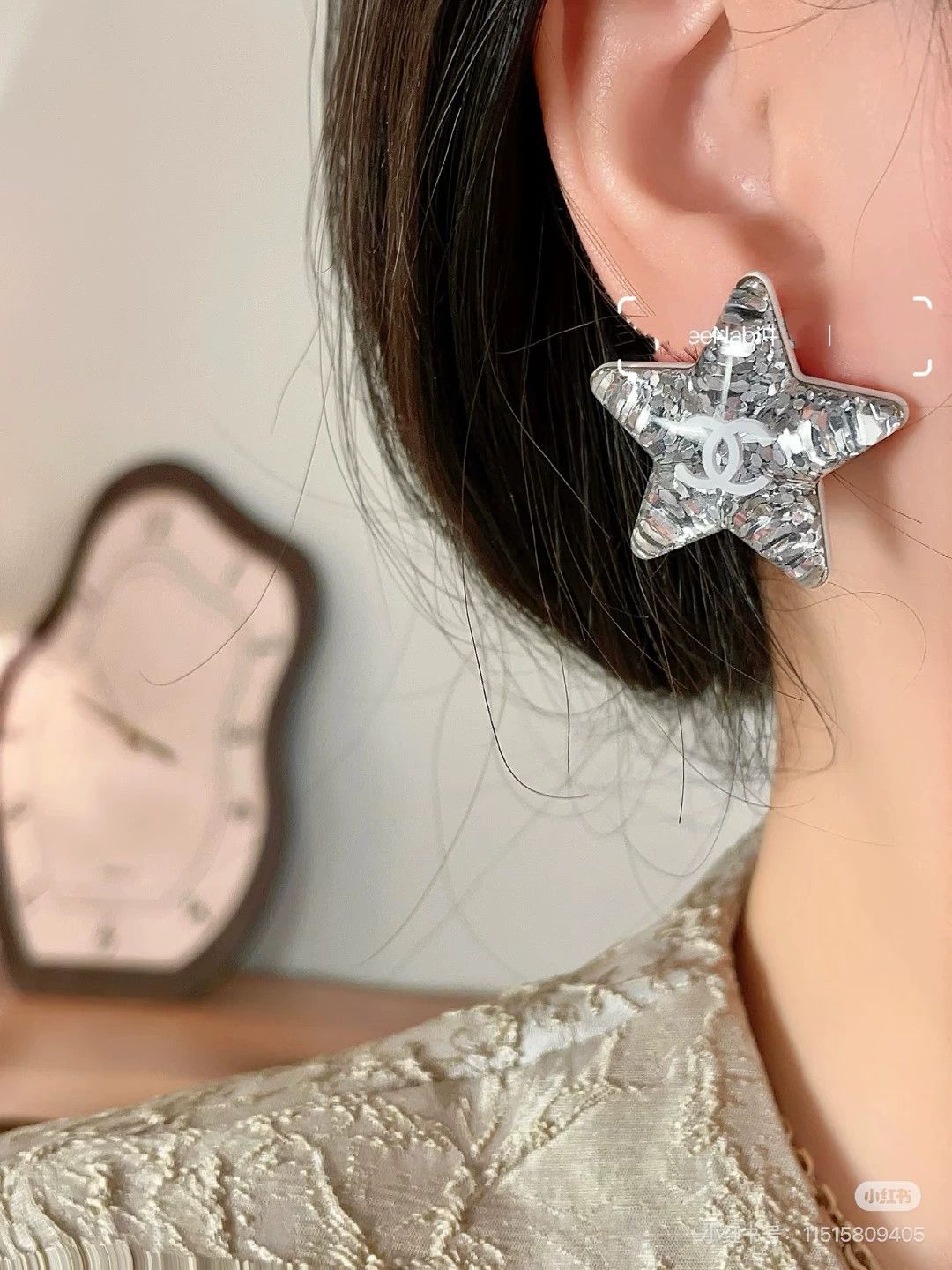 Chanel CHANEL Star Brooch Acrylic Sequins Unused Size ONE SIZE - 3 Thumbnail