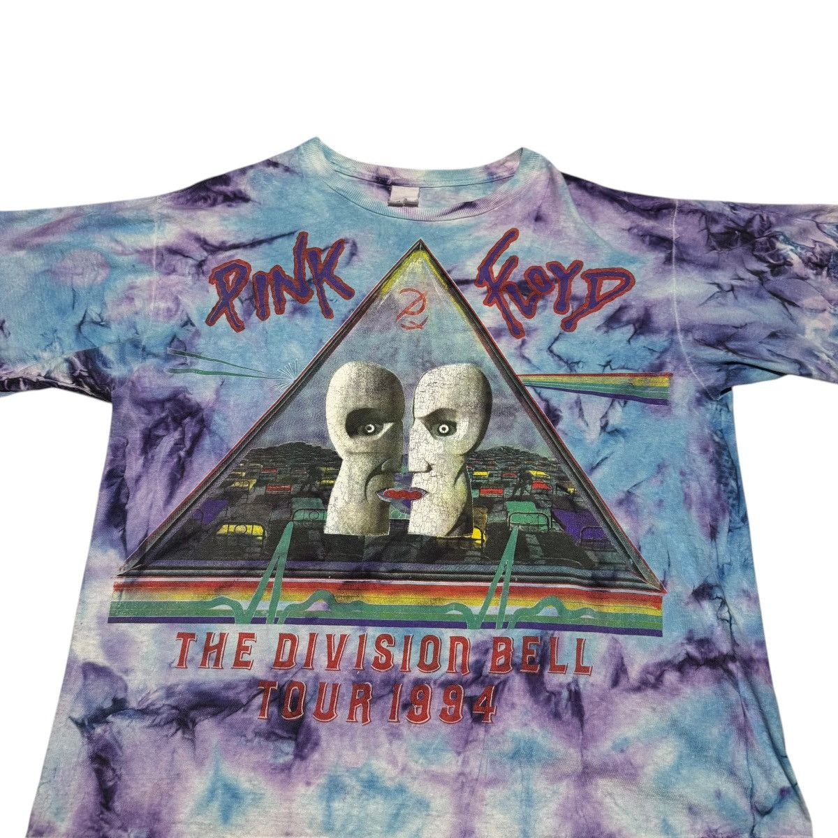 Vintage 1994 Pink Floyd The Division Bell AOP Shirt Men's Boxy XL Size US XL / EU 56 / 4 - 2 Thumbnail
