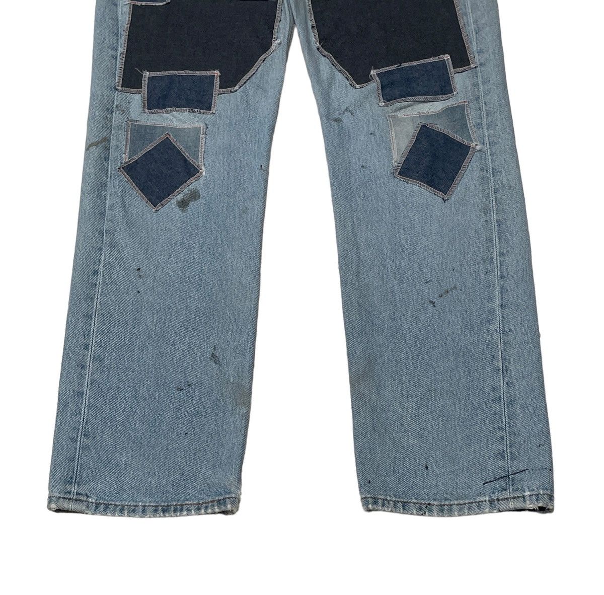 Levi's Vintage Brand Levi’s Made In Usa Patchwork Jeans 1990s Size US 30 / EU 46 - 6 Thumbnail