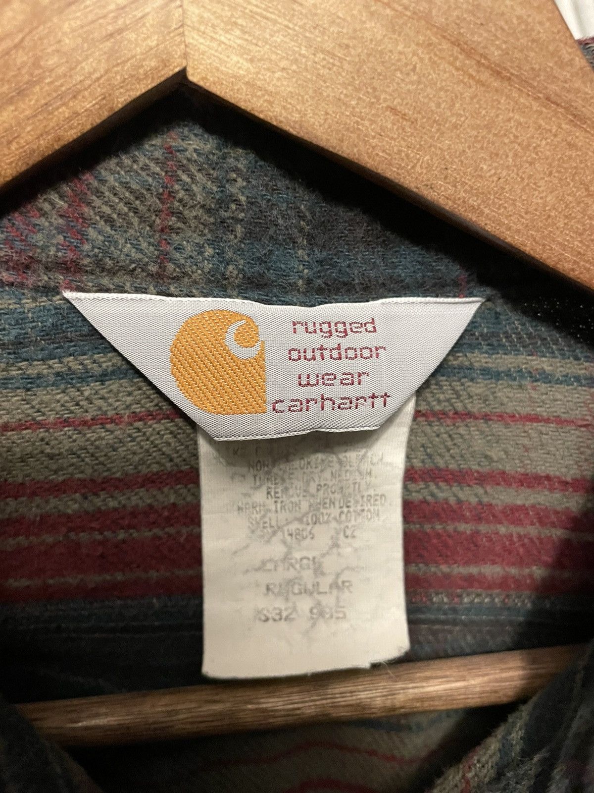 Carhartt × Vintage Vintage carhartt flannel Size US L / EU 52-54 / 3 - 3 Thumbnail