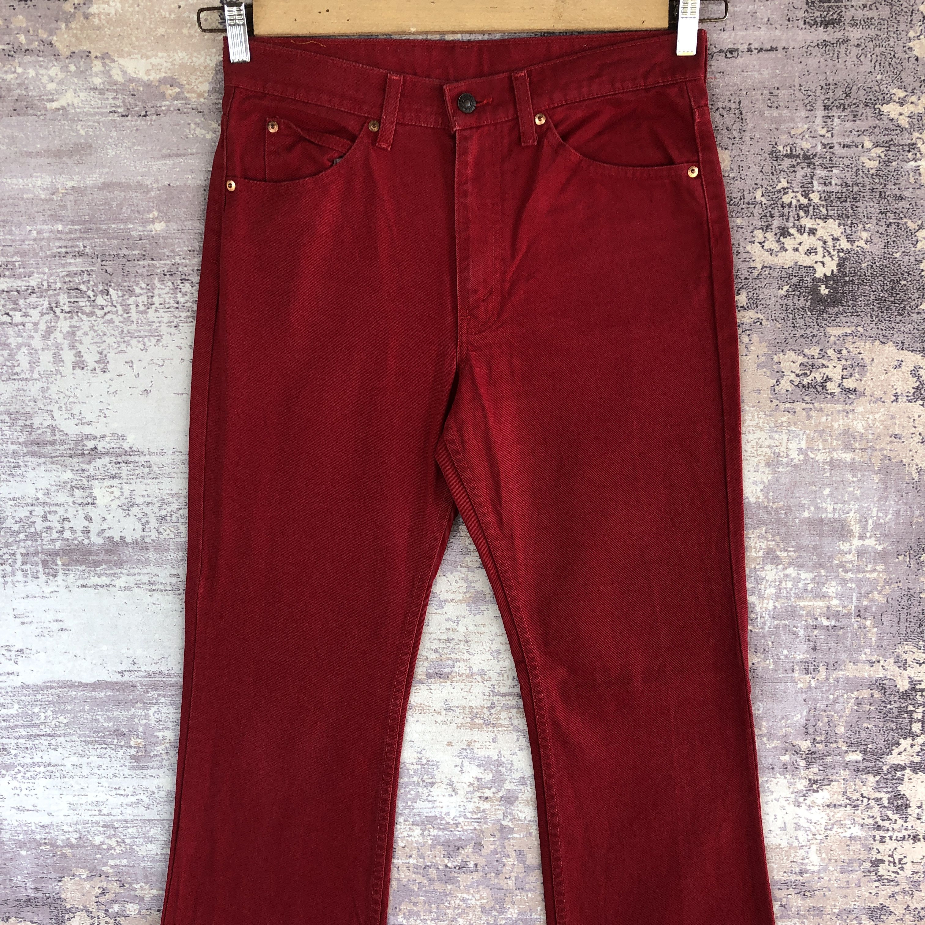 If Six Was Nine × Levi's × Vintage Vintage 90s Levis Red Flare Jeans Levi's 517 Boot Cut Denim Size US 32 / EU 48 - 4 Thumbnail
