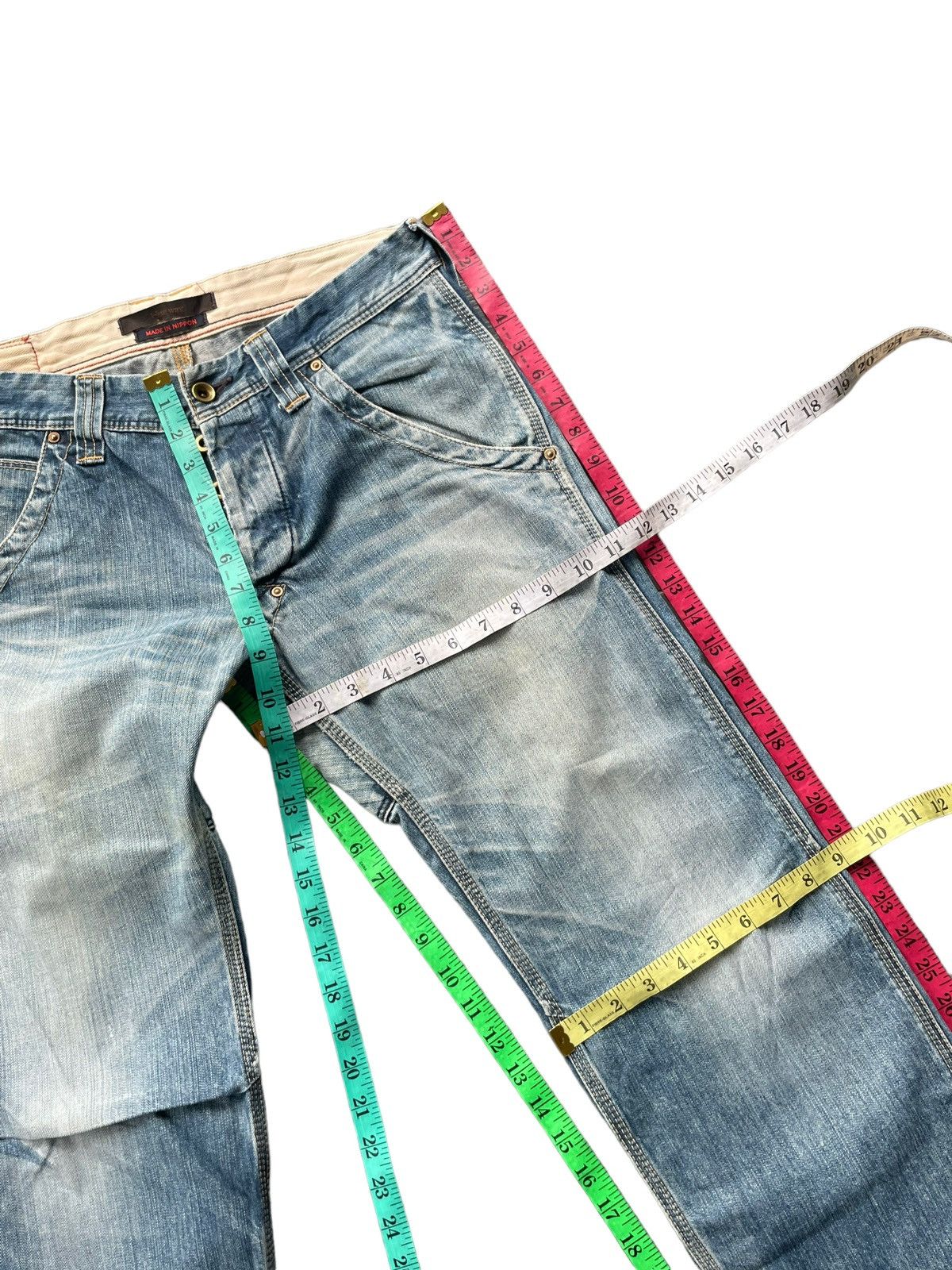 Japanese Brand × Vintage Vintage Blue Way Faded Denim Size US 33 - 22 Thumbnail