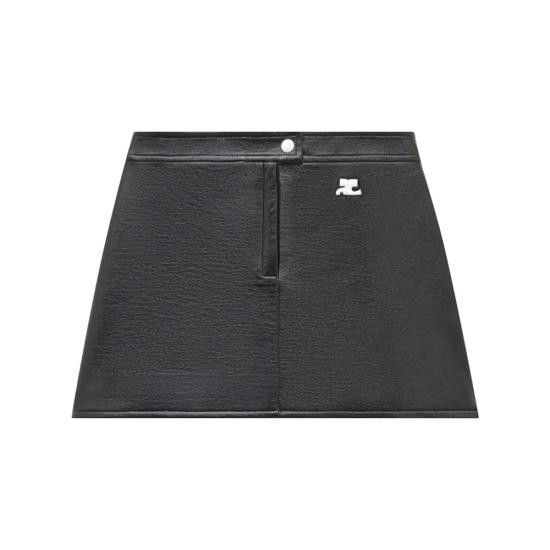 Courreges COURREGES Women Mid Skirts PERCJU001VY 0014 9999 BLACK Size 26" / US 2 / IT 38 - 1 Thumbnail