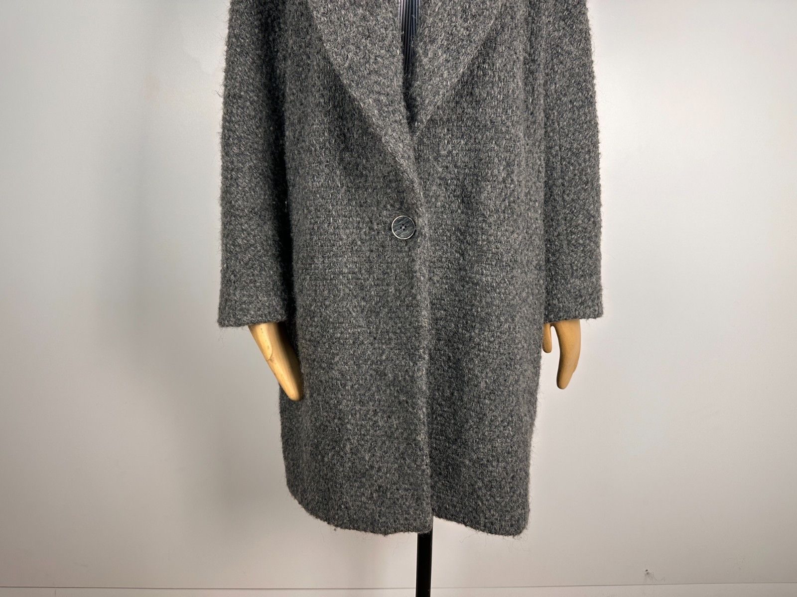 Massimo Dutti Massimo Dutti Wool Unlined Wool Coat Womens Gray Size M Size M / US 6-8 / IT 42-44 - 3 Thumbnail
