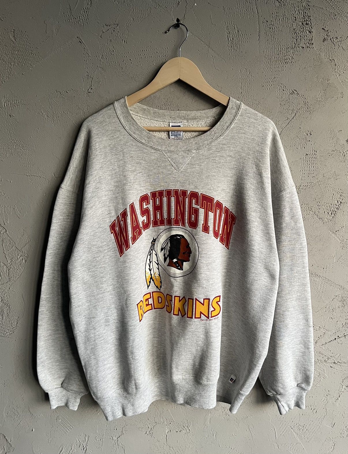 Vintage 1993 Washington Redskins newest NFLP Embroidered Pullover Fleece Sweatshirt