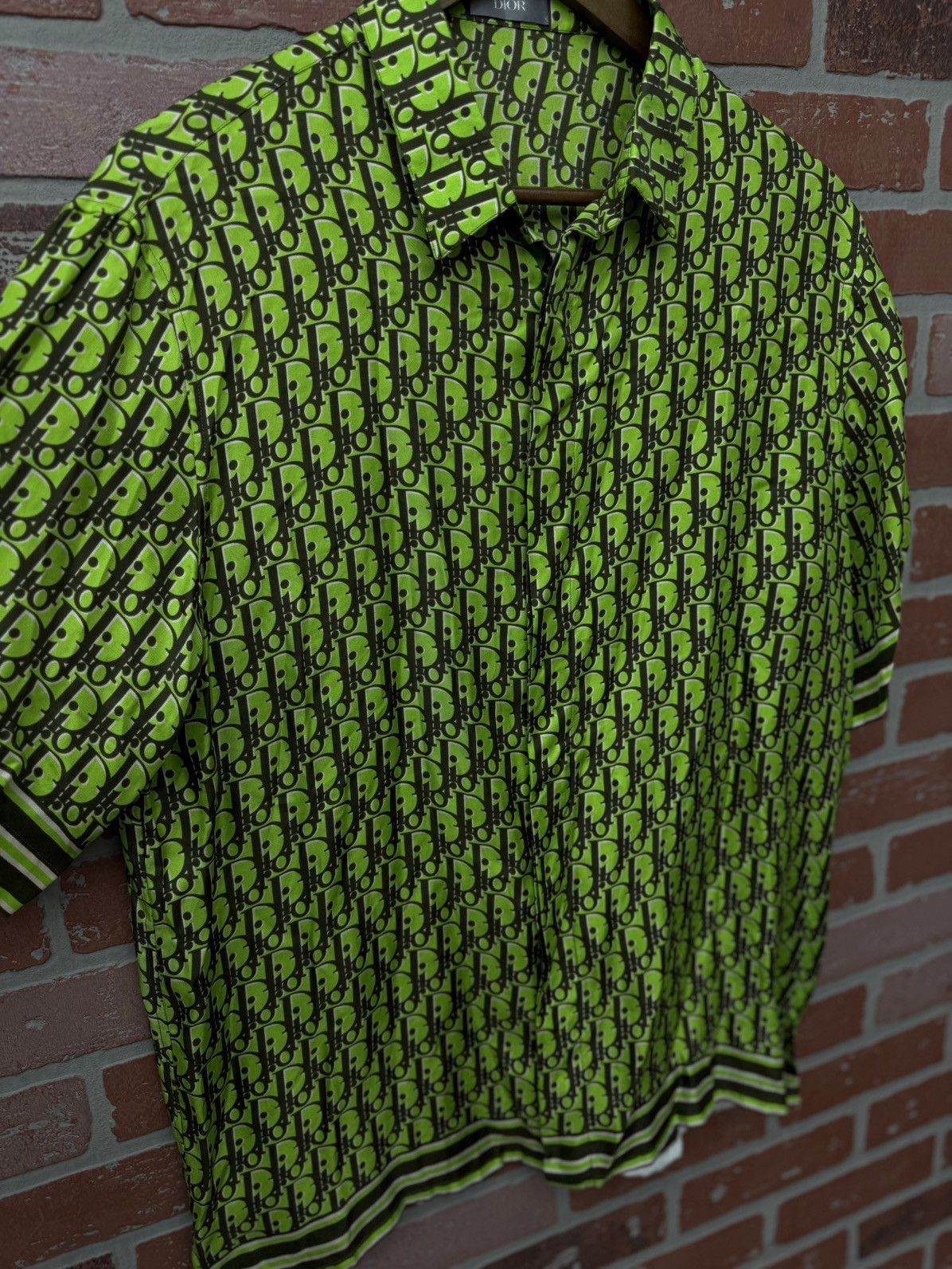 Dior Dior Silk Button Up Green Size 39/M $1750 Retail Exlusive Size US M / EU 48-50 / 2 - 5 Thumbnail
