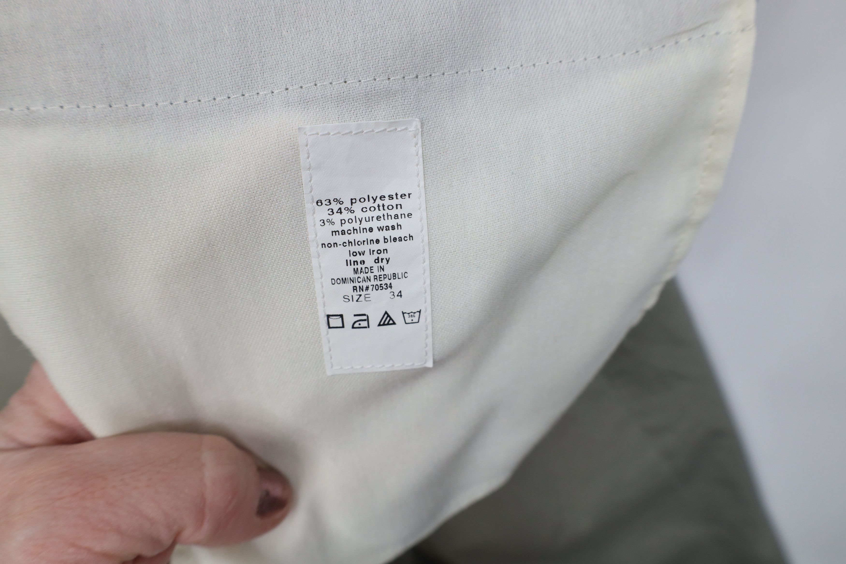 Orvis Vintage 90s Orvis Wide Leg Chino Pants Trousers Light Green Size US 34 / EU 50 - 7 Thumbnail