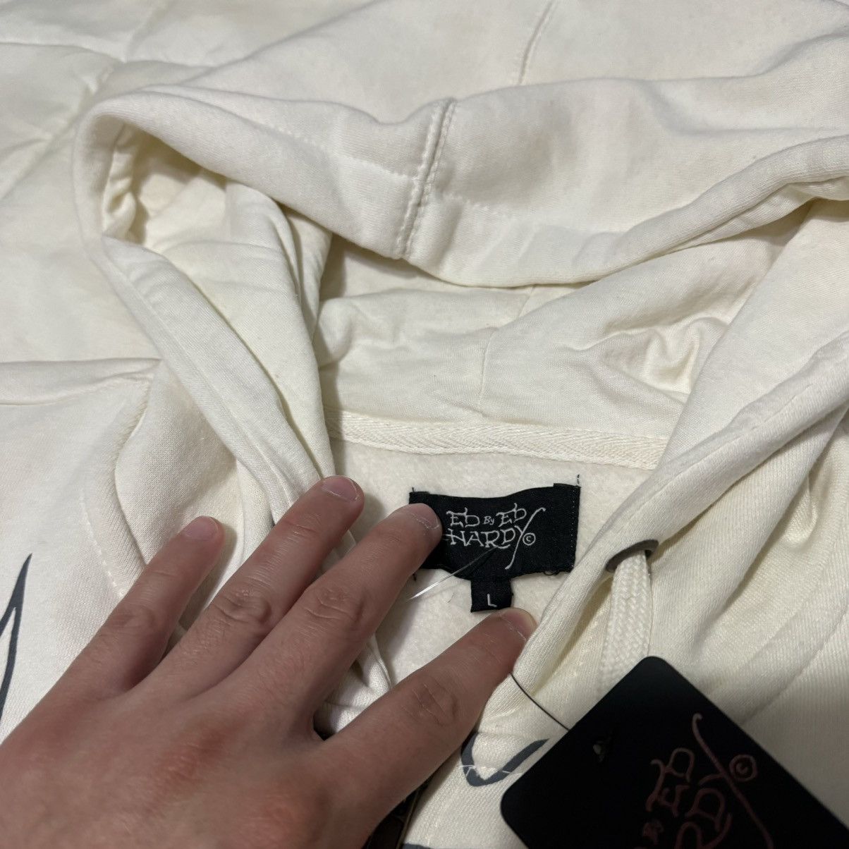Ed Hardy Vintage Cream Ed Hardy Hoodie Size US L / EU 52-54 / 3 - 6 Thumbnail