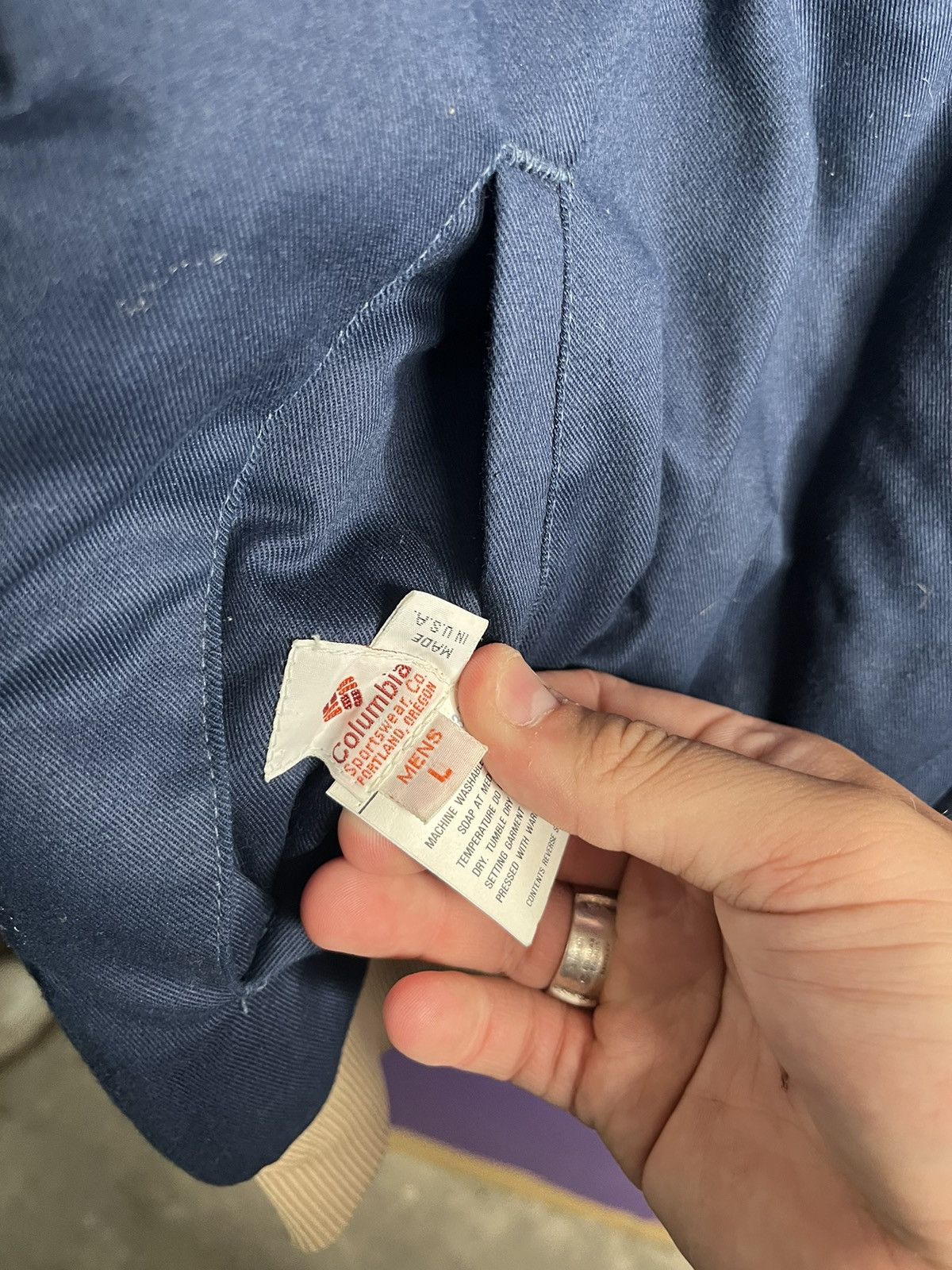 Columbia × Vintage Vintage 80s Columbia sportswear light jacket Size US L / EU 52-54 / 3 - 4 Thumbnail