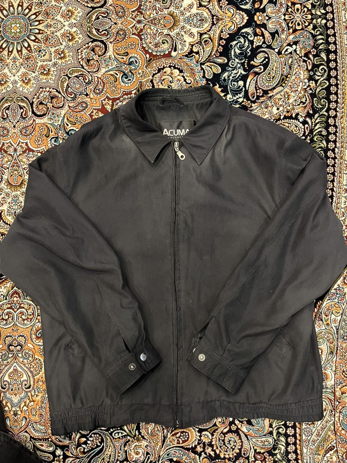 Vintage Black Zip Coach Jacket – Made in Korea Size US L / EU 52-54 / 3 - 1 Thumbnail