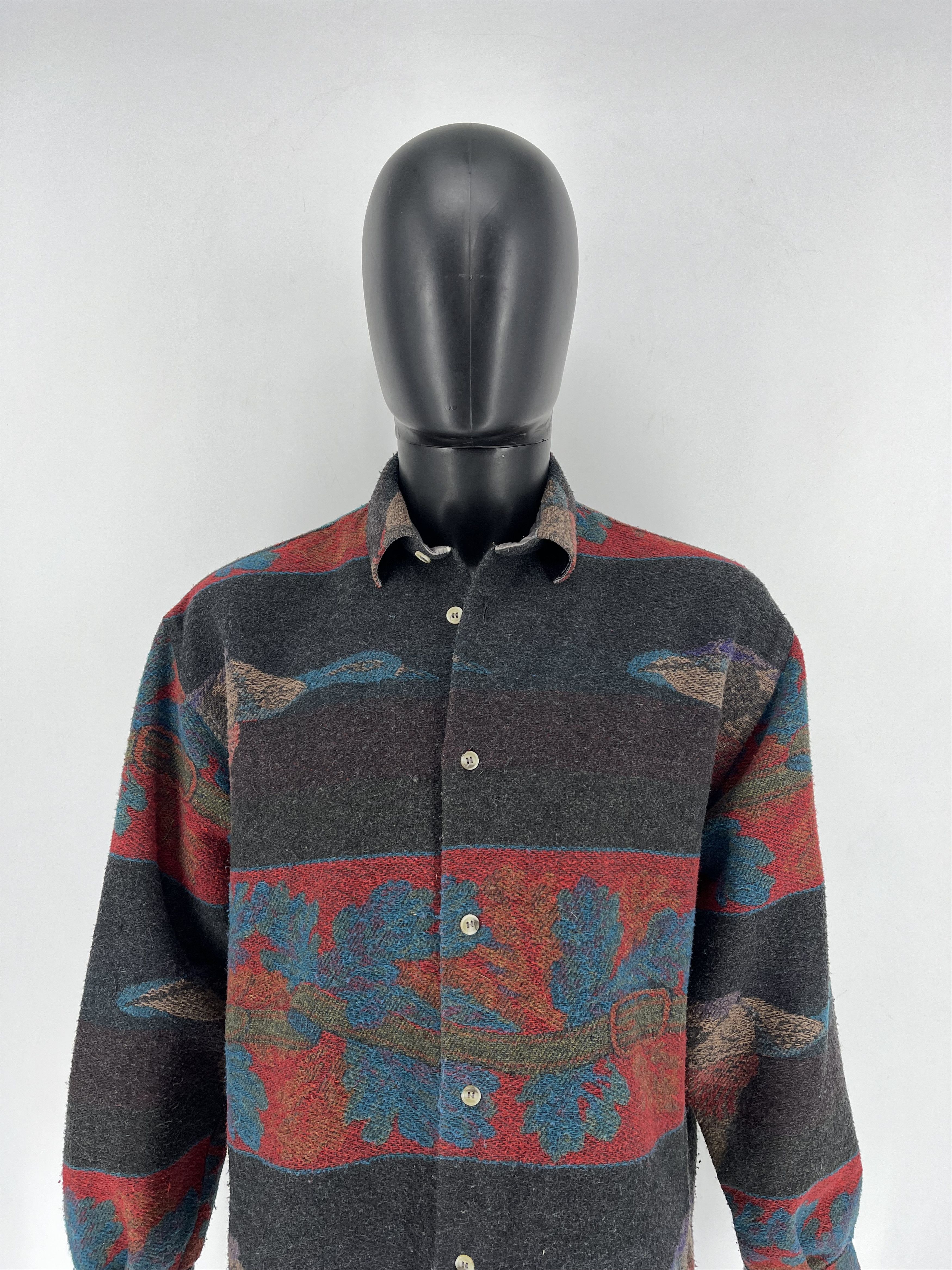 Sisley Vintage Sisley High Grade Western Wear Wool Blanket Jacket Size US M / EU 48-50 / 2 - 1 Thumbnail