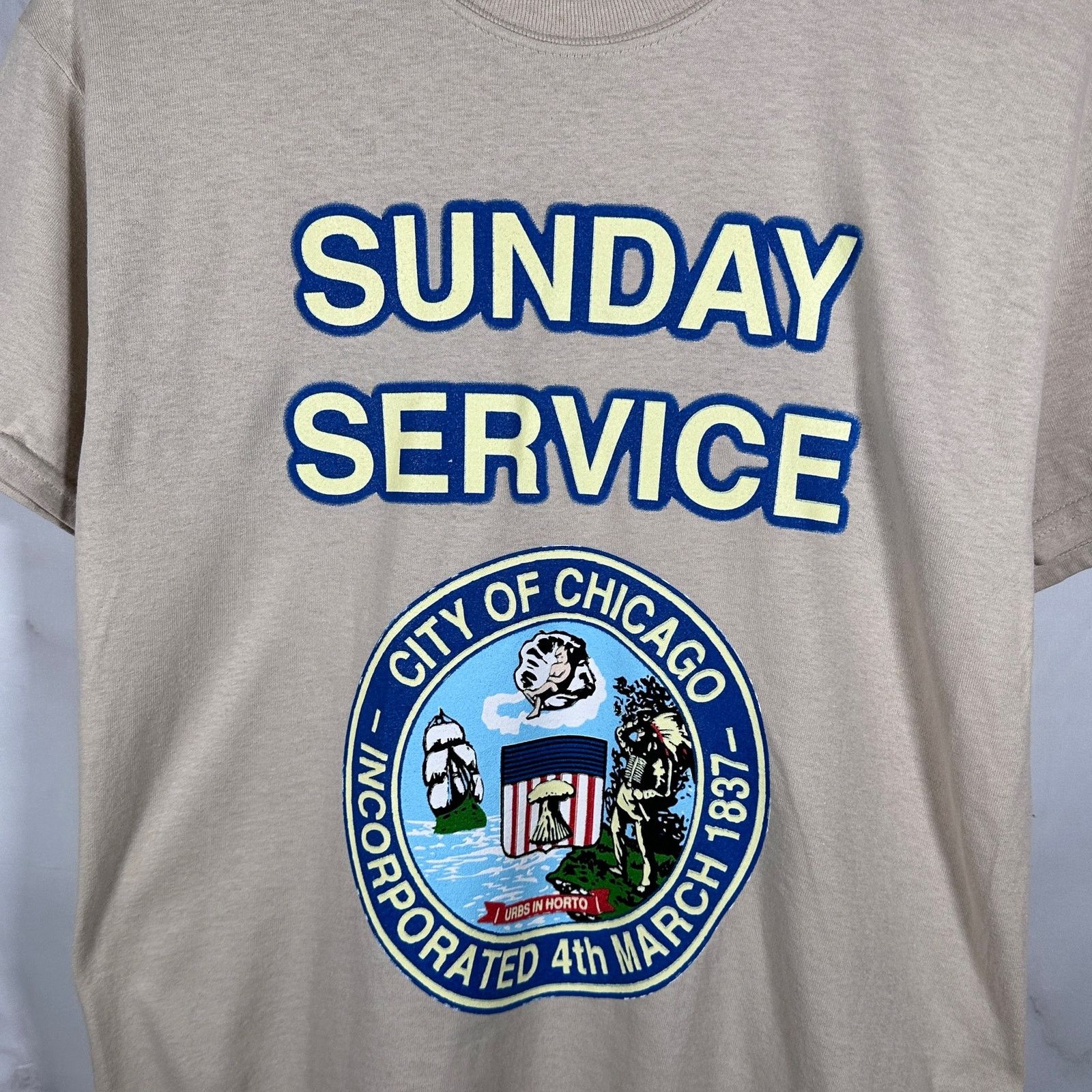 Kanye West × Yeezy Season Sunday Service Chicago Tee | Grailed