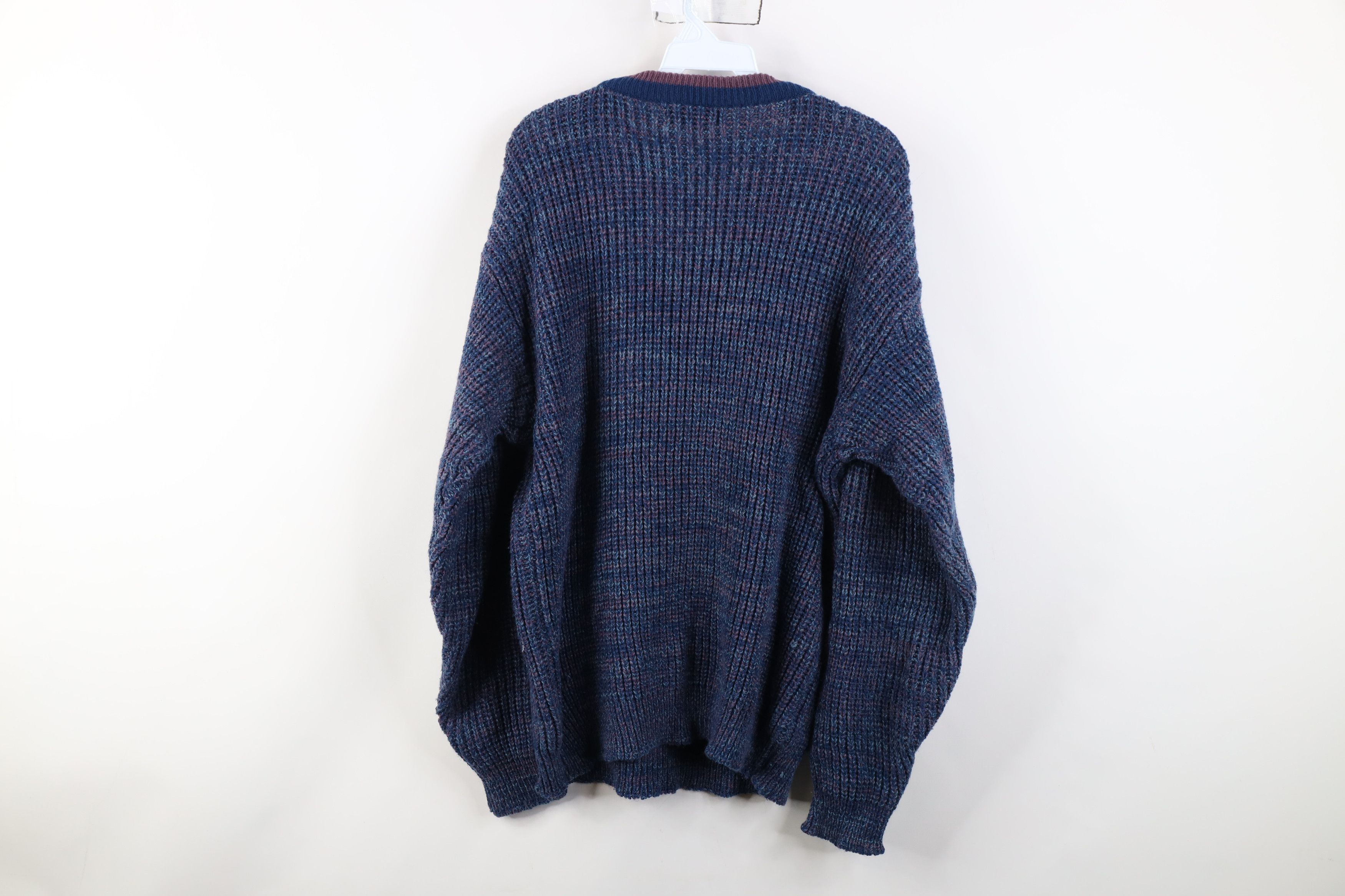 Vintage Vintage 90s Streetwear Chunky Ribbed Knit Crewneck Sweater Size US L / EU 52-54 / 3 - 8 Thumbnail
