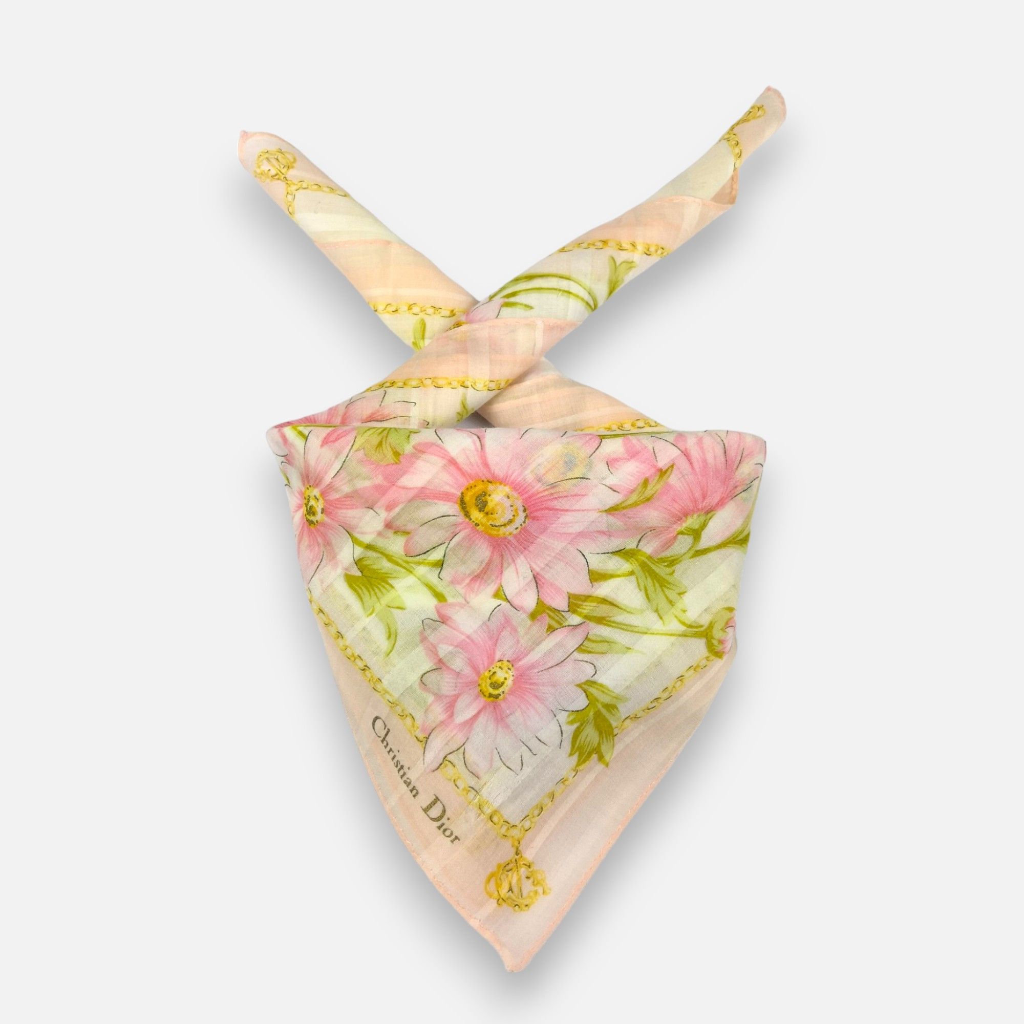 Japanese Brand Vintage Christian DIOR Handkerchief Neckerchief Bandana Size ONE SIZE - 1 Thumbnail