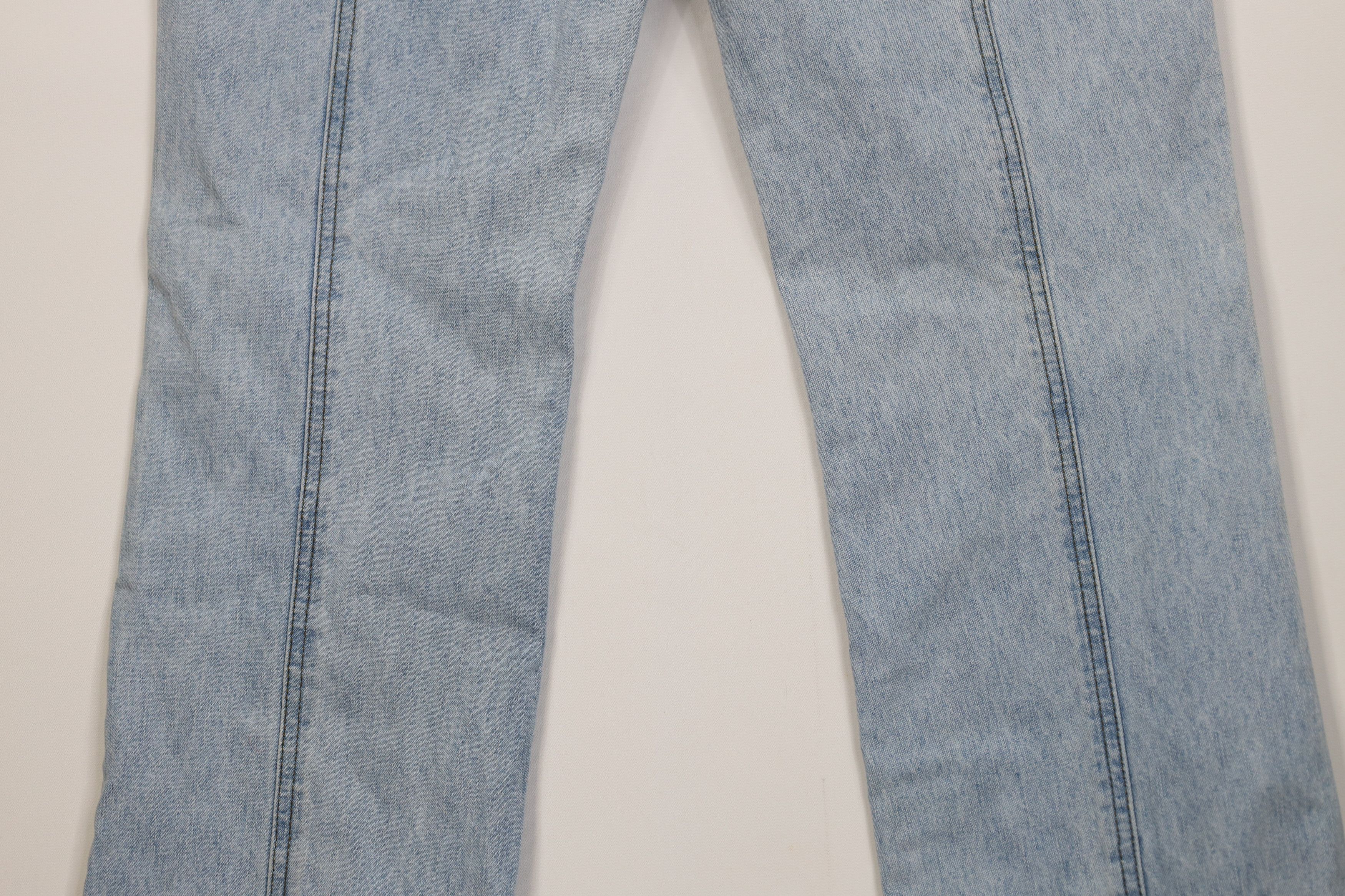 Harley Davidson Vintage Y2K 2004 Harley Davidson Babydoll Flared Denim Jeans Size 30" / US 8 / IT 44 - 14 Thumbnail