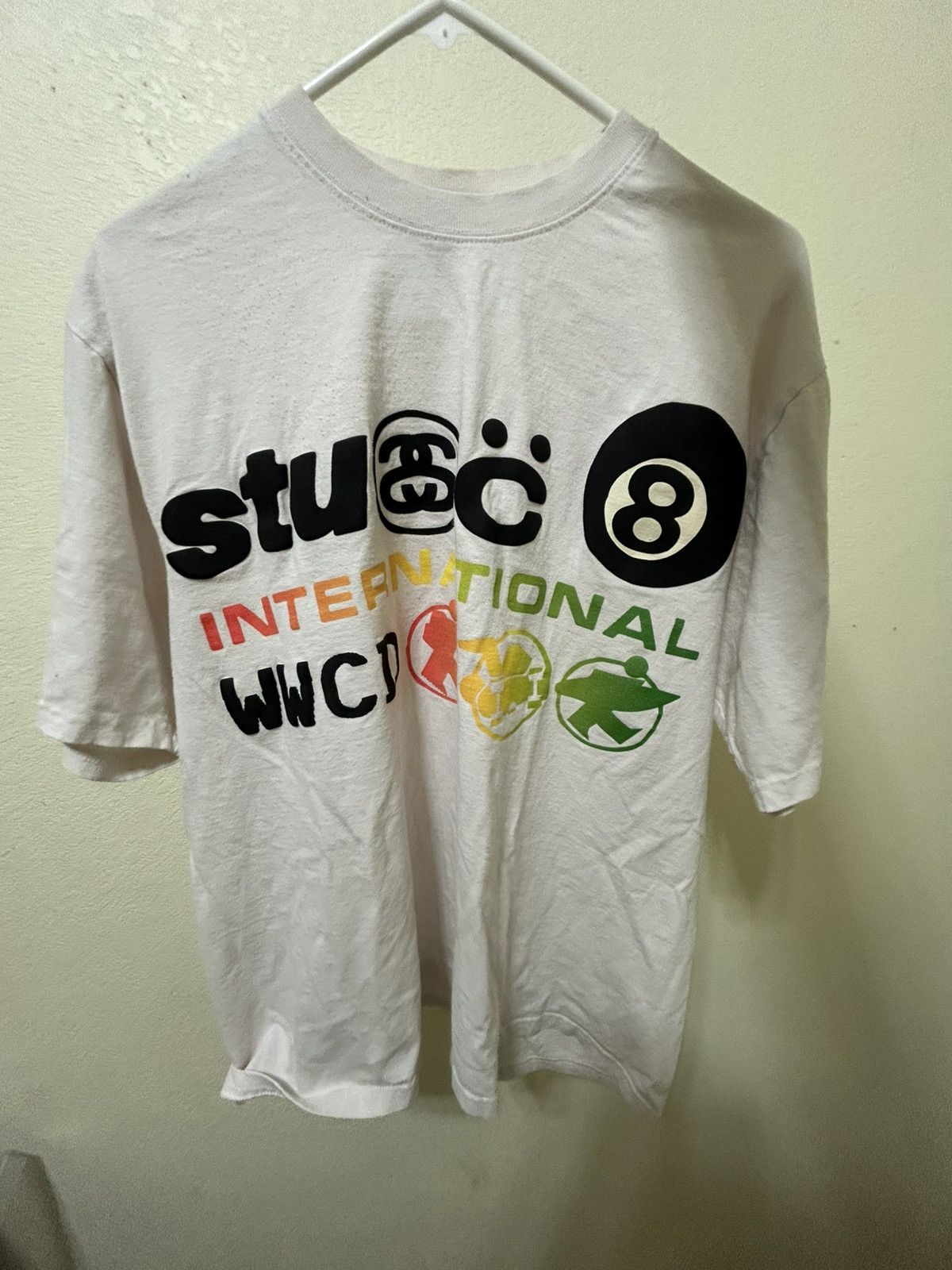 Cactus Plant Flea Market × Stussy Stussy CPFM International Tee White Size Large Size US L / EU 52-54 / 3 - 1 Thumbnail