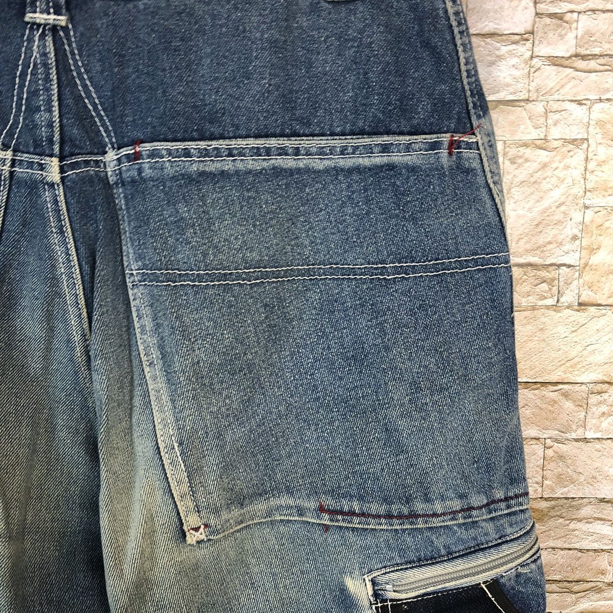 Hobo Hobo Blue Denim utility Cargo Multipocket Pants #A433 Size US 30 / EU 46 - 20 Thumbnail