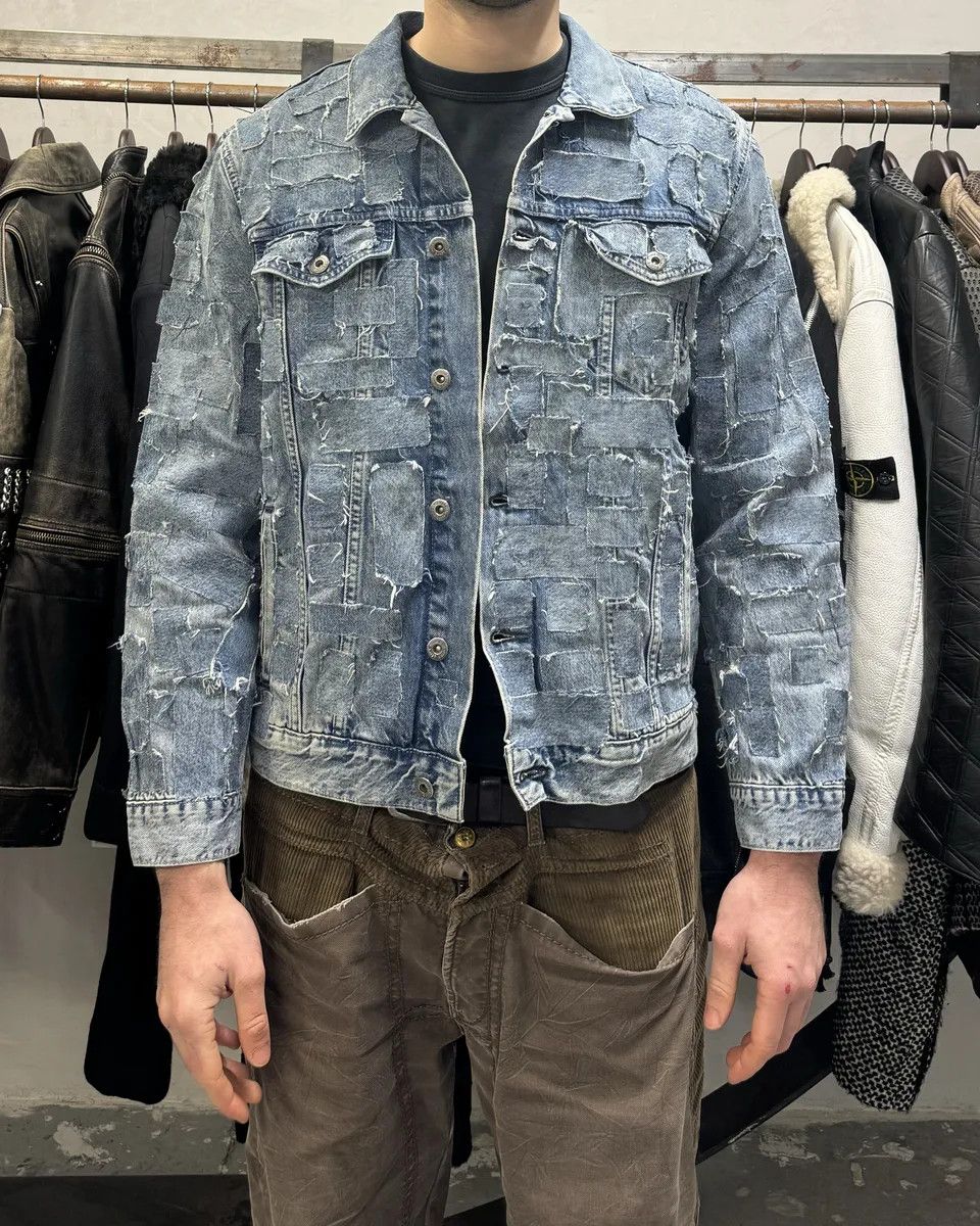 Levi's × Vintage Levi's Made & Crafted Unique Denim Patchwork Jacket Size US M / EU 48-50 / 2 - 3 Thumbnail