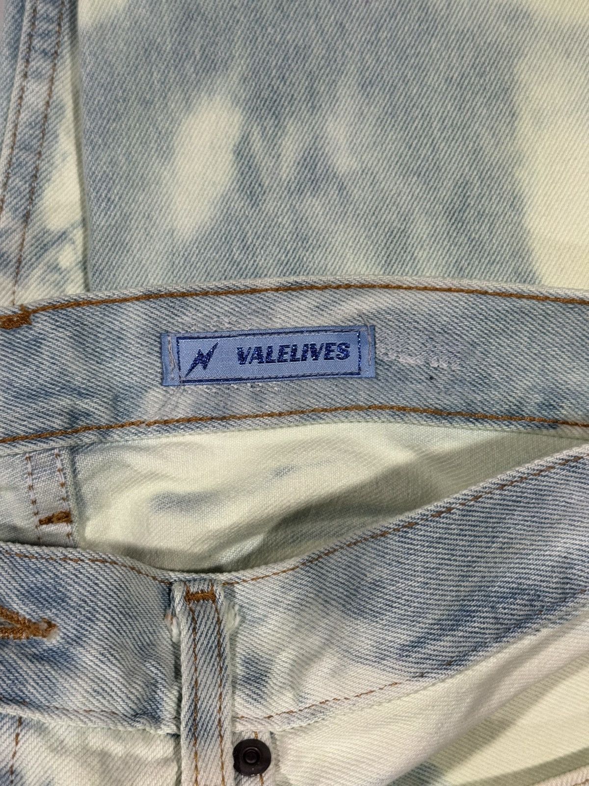 Vale Valelives Slime Green Distressed Extreme Extended Denim Size US 36 / EU 52 - 5 Thumbnail