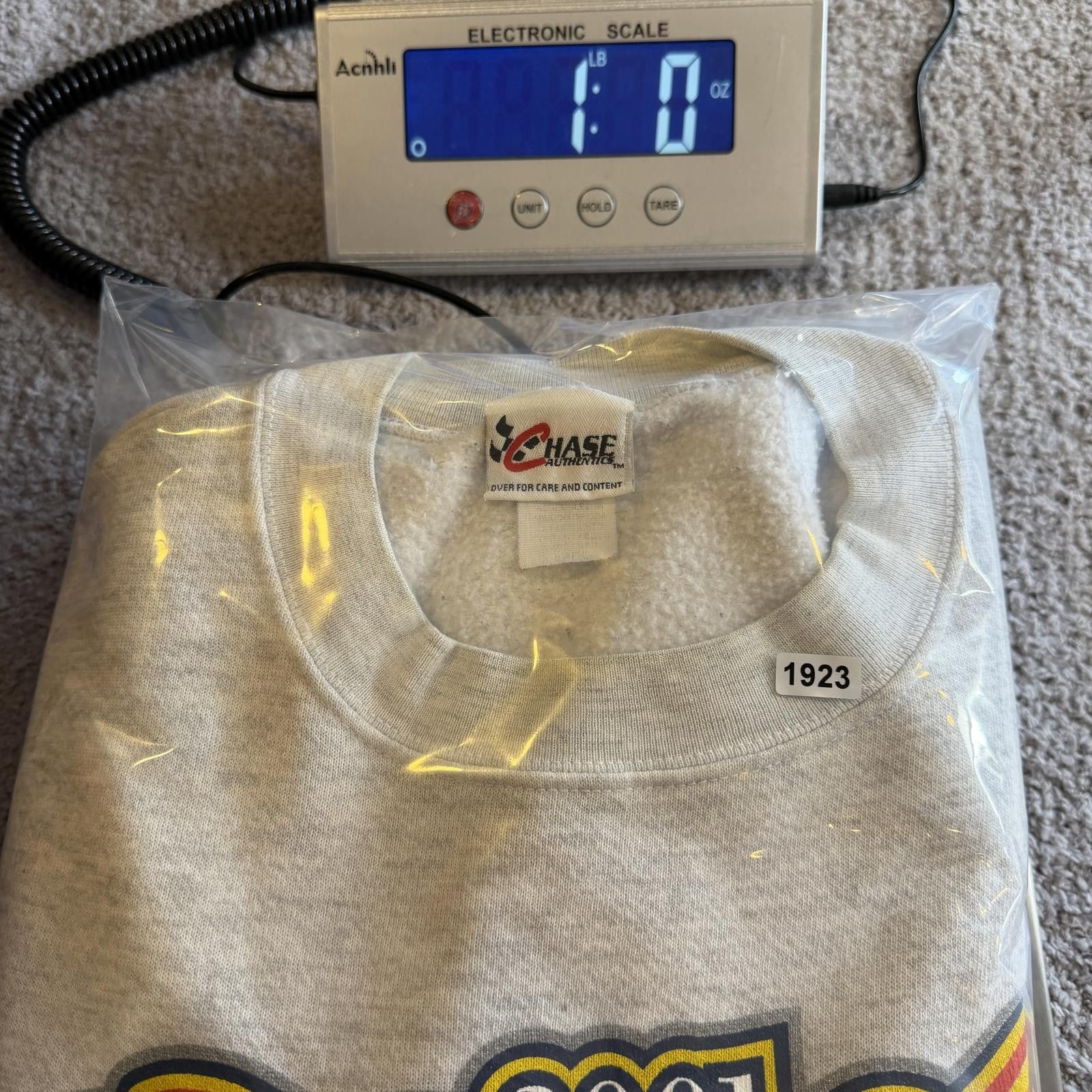 Chase Authentics Vintage 2001 Jeff Gordon NASCAR Winston Cup Sweatshirt Size US XL / EU 56 / 4 - 8 Thumbnail
