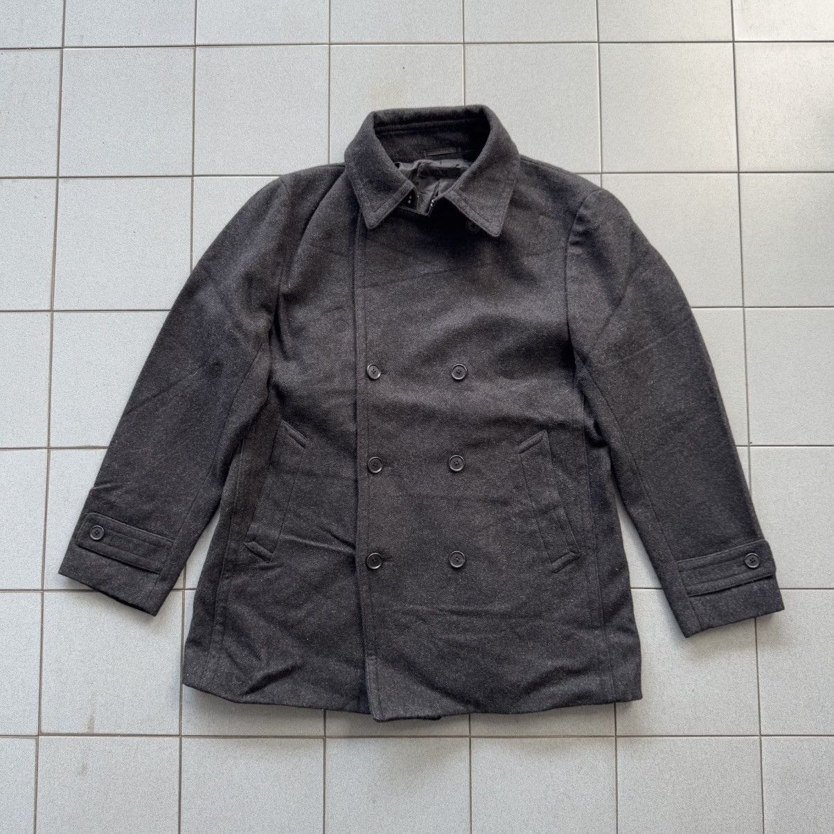 GU × Uniqlo Uniqlo Double Breasted Wool Coat Jacket Size US XL / EU 56 / 4 - 1 Thumbnail