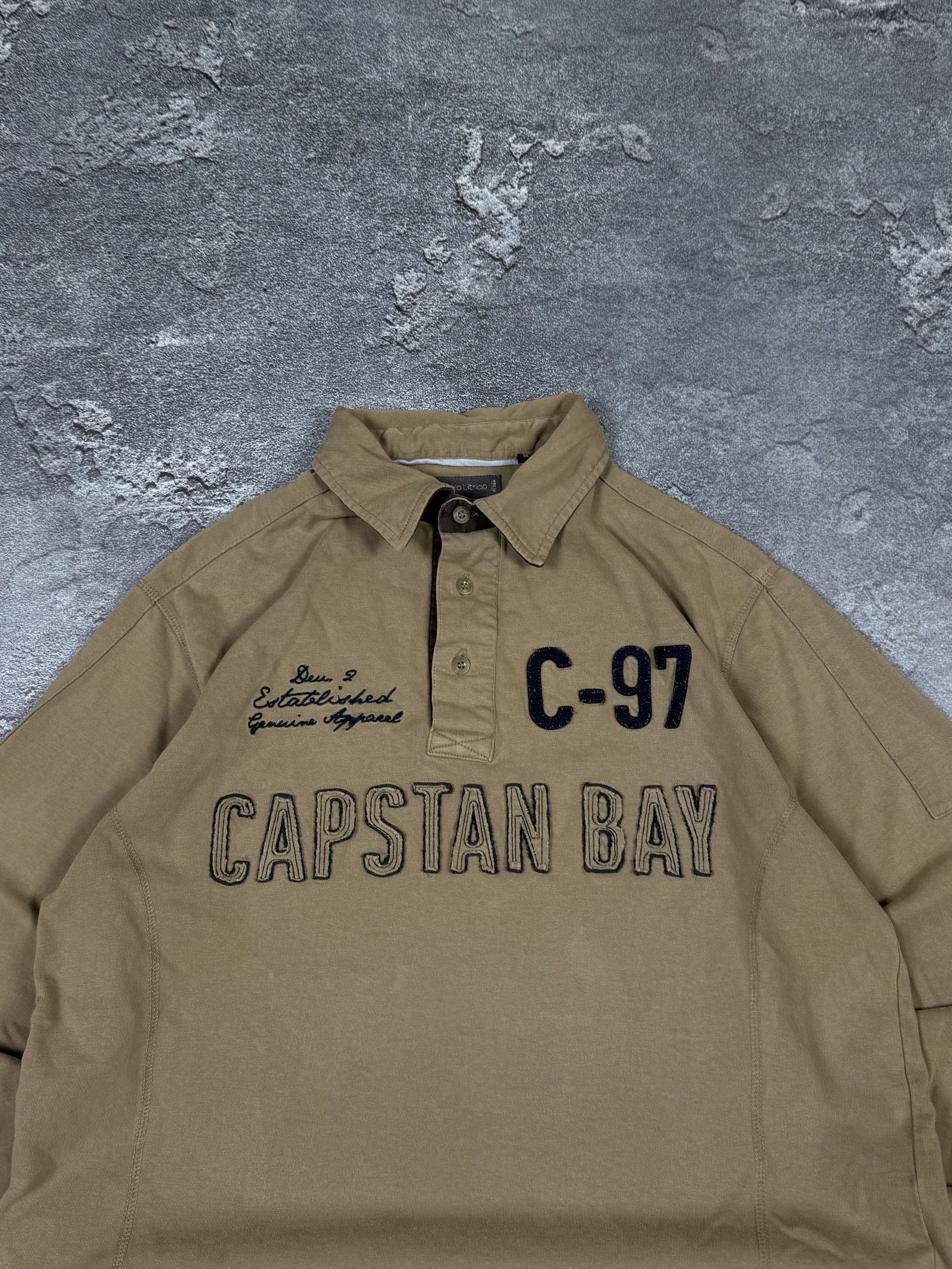 If Six Was Nine Y2K If Six Was Nine Biege 2000s Rugby Shirt Streetwear Size US M / EU 48-50 / 2 - 3 Thumbnail
