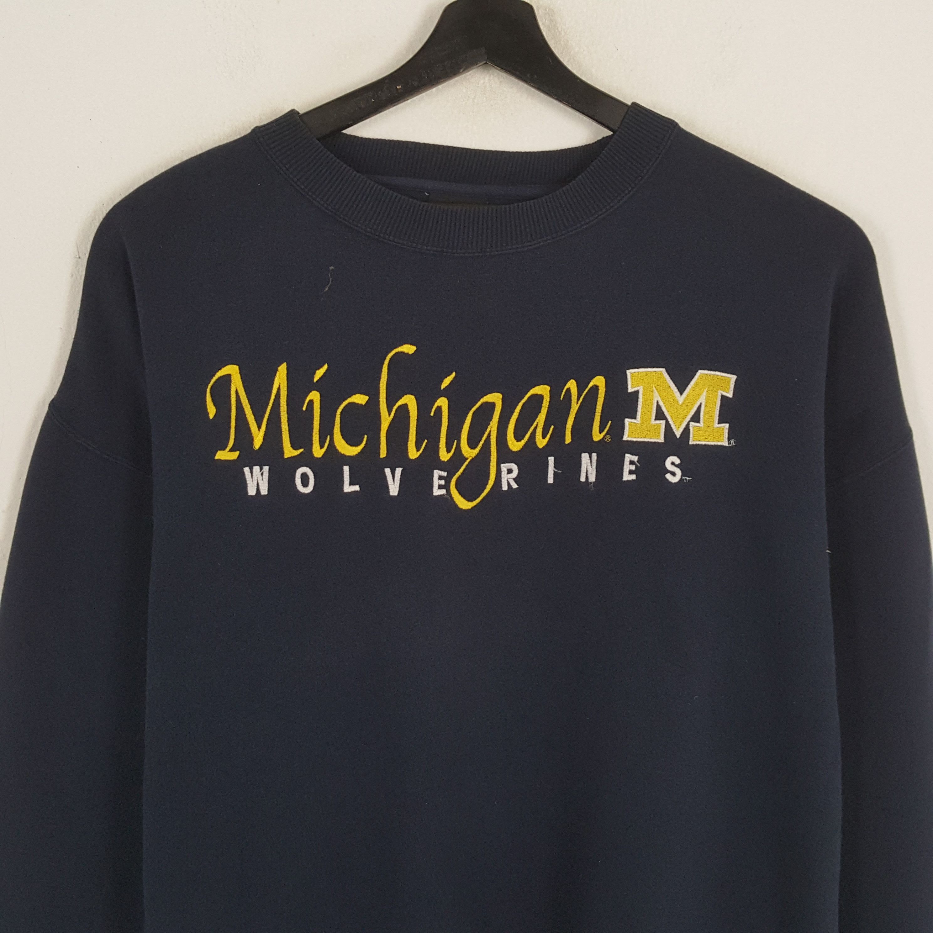 NFL × Vintage MICHIGAN WOLVERINES NFL American Football Team Sweatshirt Size US XXL / EU 58 / 5 - 2 Thumbnail